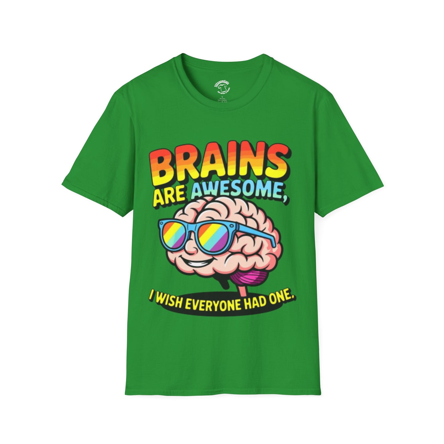 Brains Are Awesome T-Shirt — Funny Retro Brain Graphic Tee