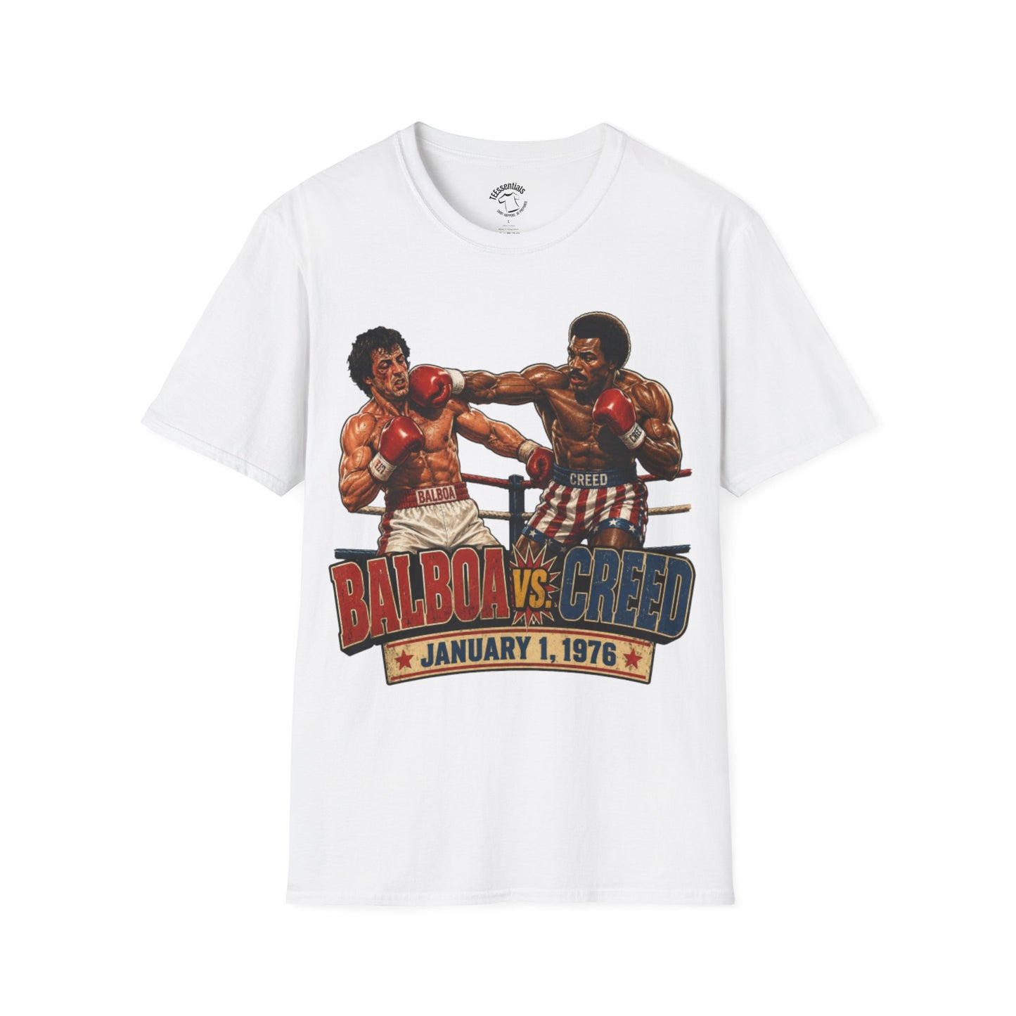 Boxing Match T-Shirt — "Balboa vs. Creed" Vintage Fight Poster Tee