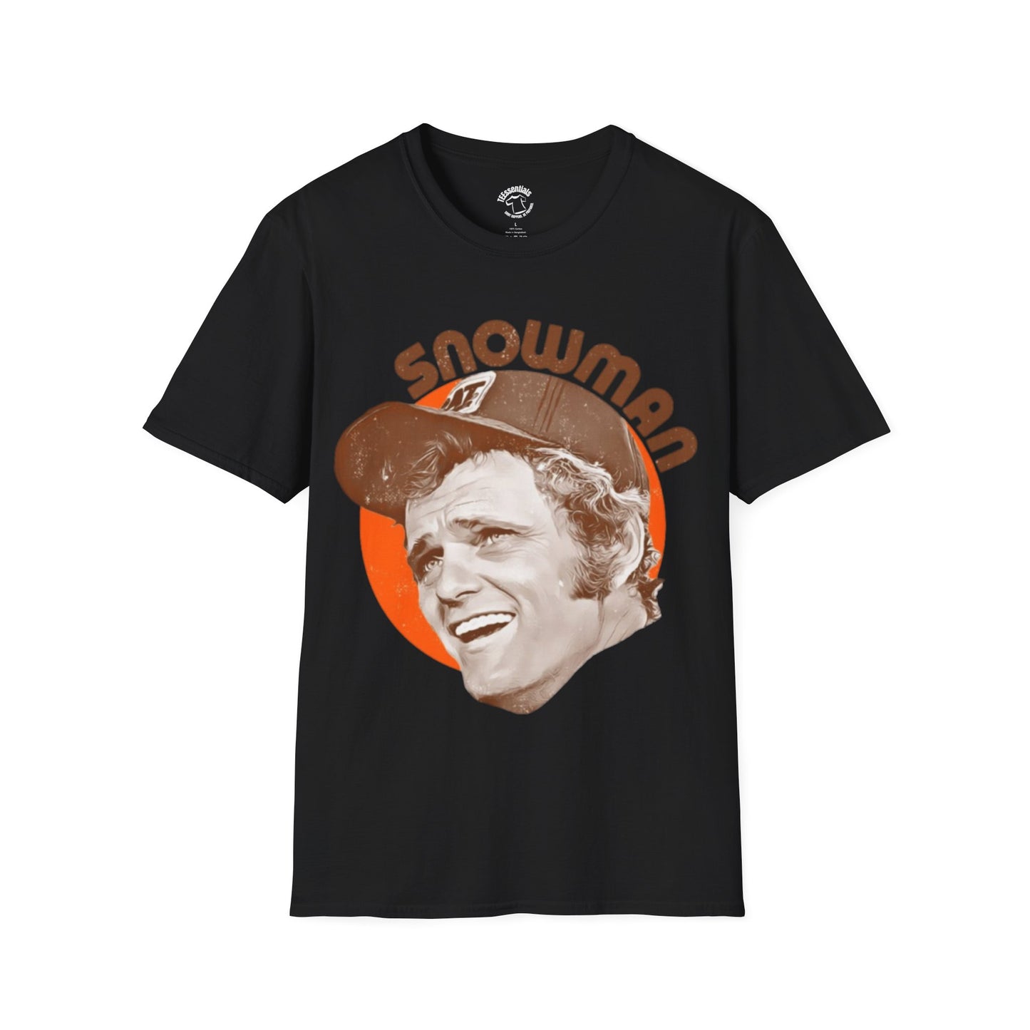 Snowman Retro Portrait T-Shirt — Vintage 70s Smokey Graphic Tee