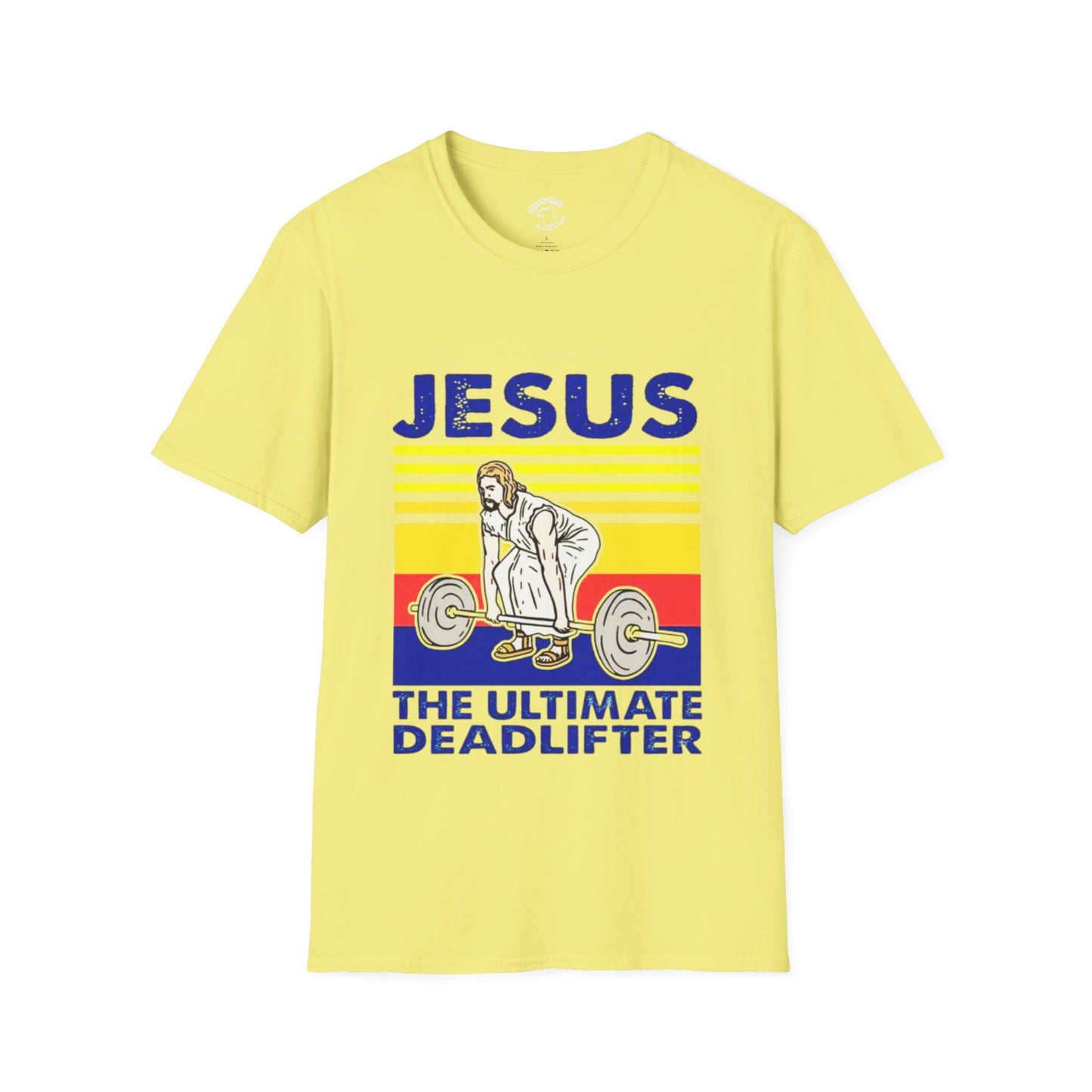 Jesus The Ultimate Deadlifter Tee — Christian Fitness Graphic T-Shirt