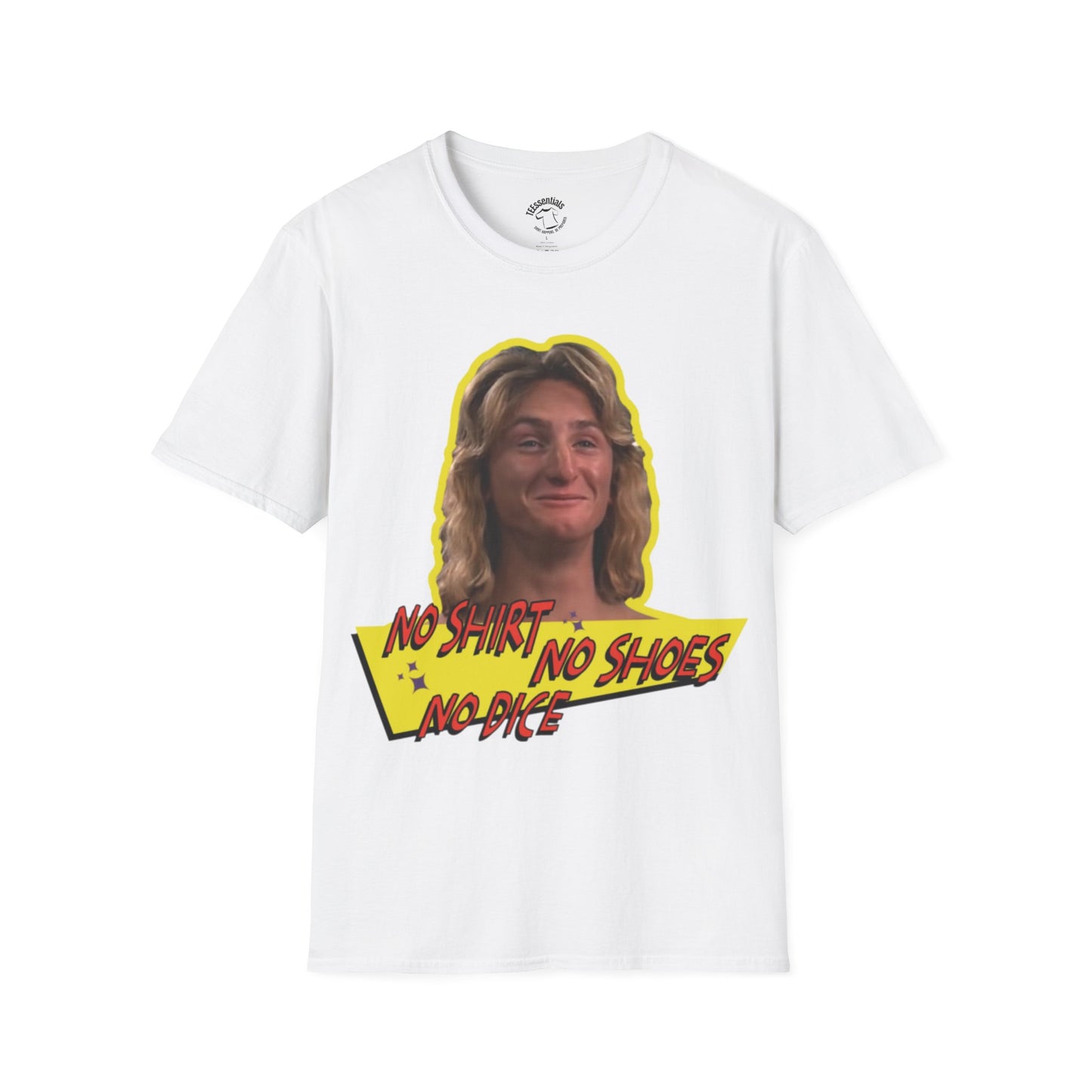 Graphic Fast Times T-Shirt — Retro 'No Shirt No Shoes No Dice' Tee