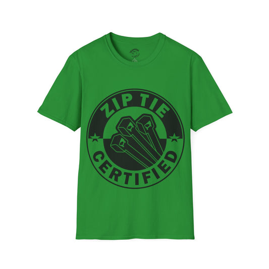 Zip Tie Certified T-Shirt – Funny Mechanic & DIY Tool Shirt
