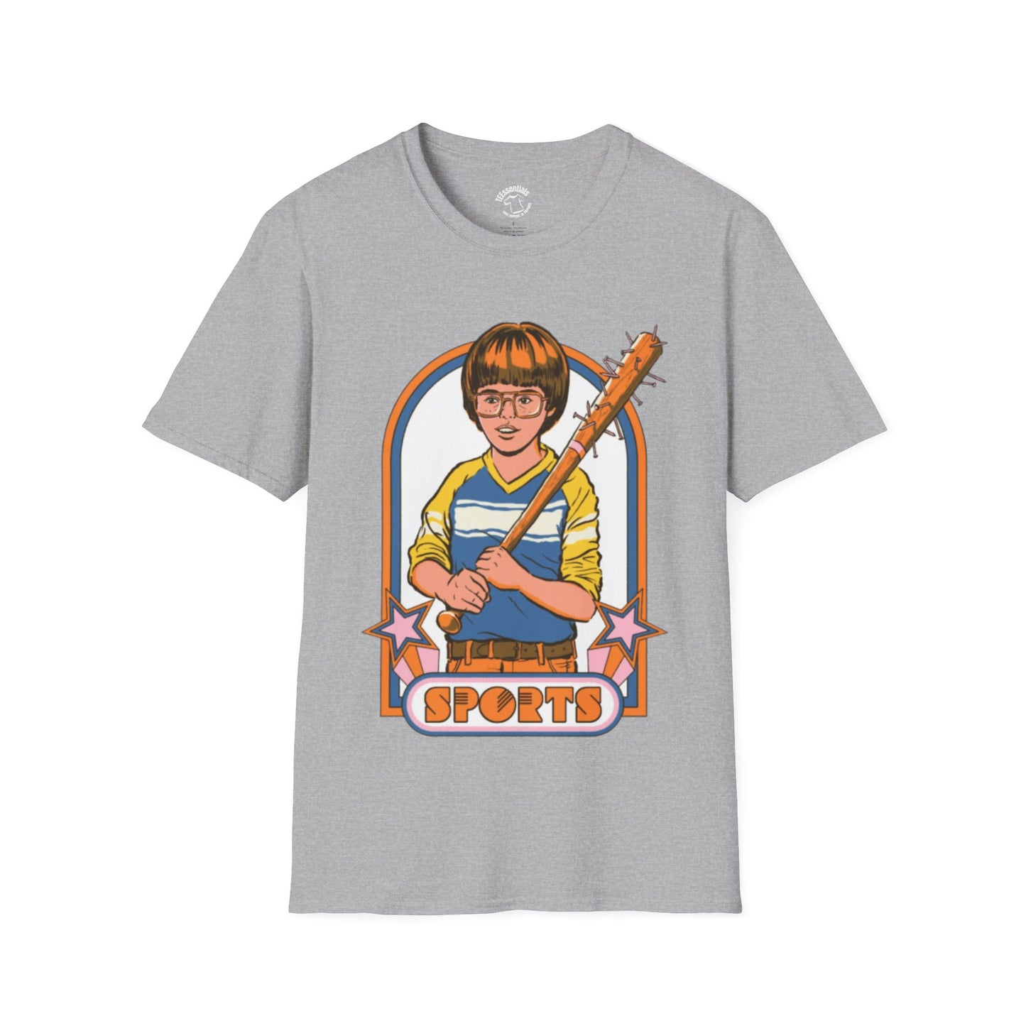 Retro 'Sports' Baseball Bat Kid Graphic T-Shirt
