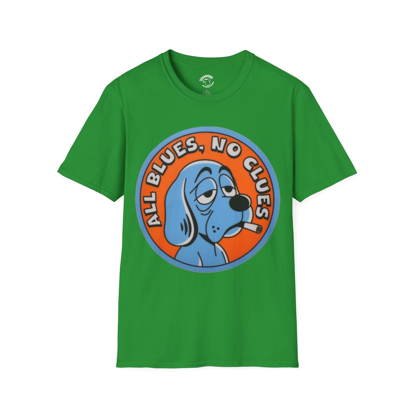 All Blues, No Clues T-Shirt — Retro Sad Puppy Graphic Tee