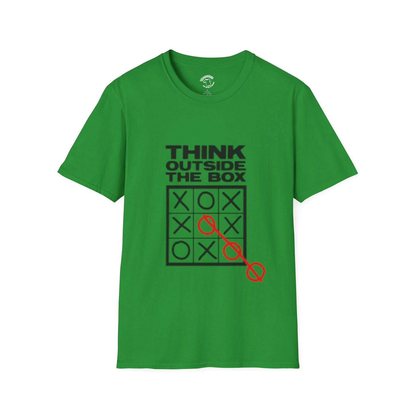 Think Outside the Box T-Shirt — Tic-Tac-Toe Creative Humor Tee