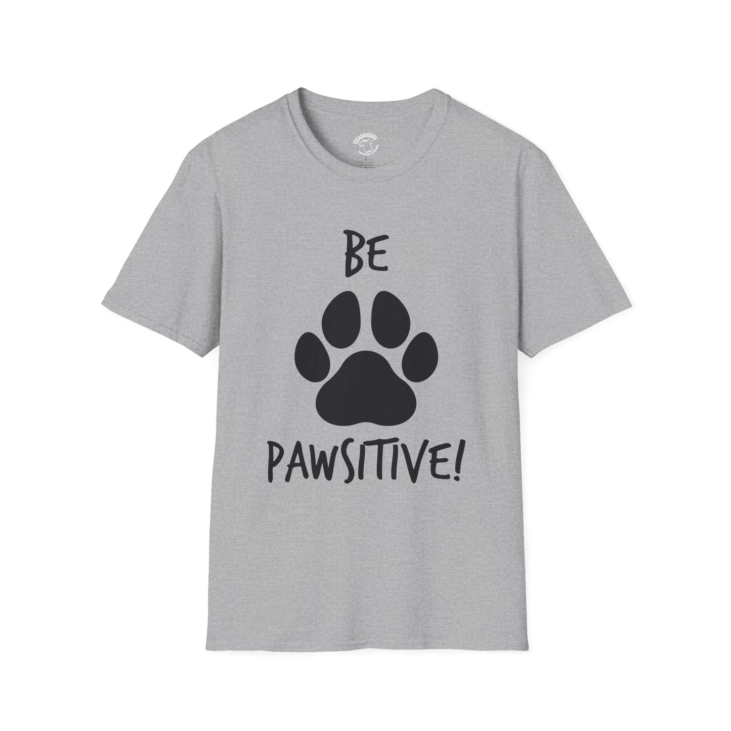 Be Pawsitive Paw Print T-Shirt