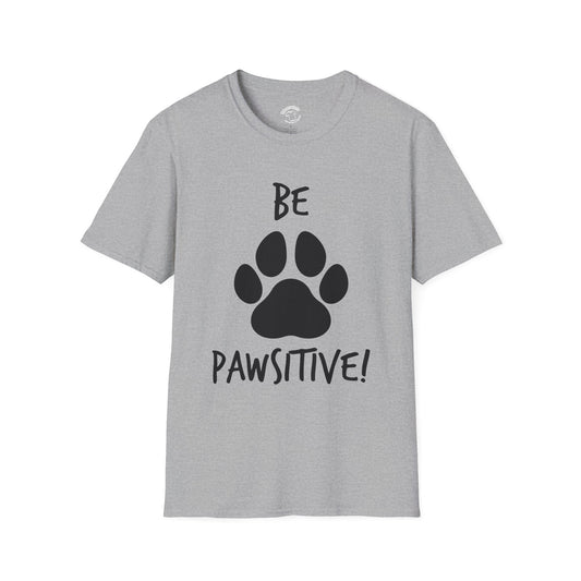 Be Pawsitive Paw Print T-Shirt