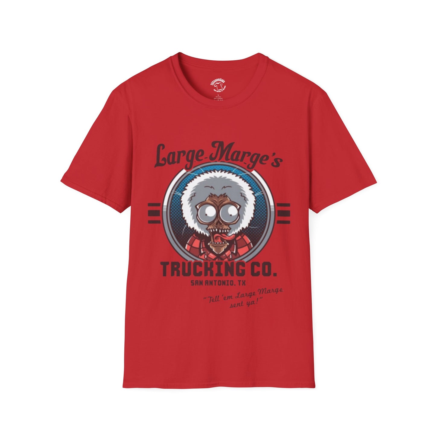 Large Marge's Trucking Co. T-Shirt — Retro Trucker Graphic Tee - Pee Wee