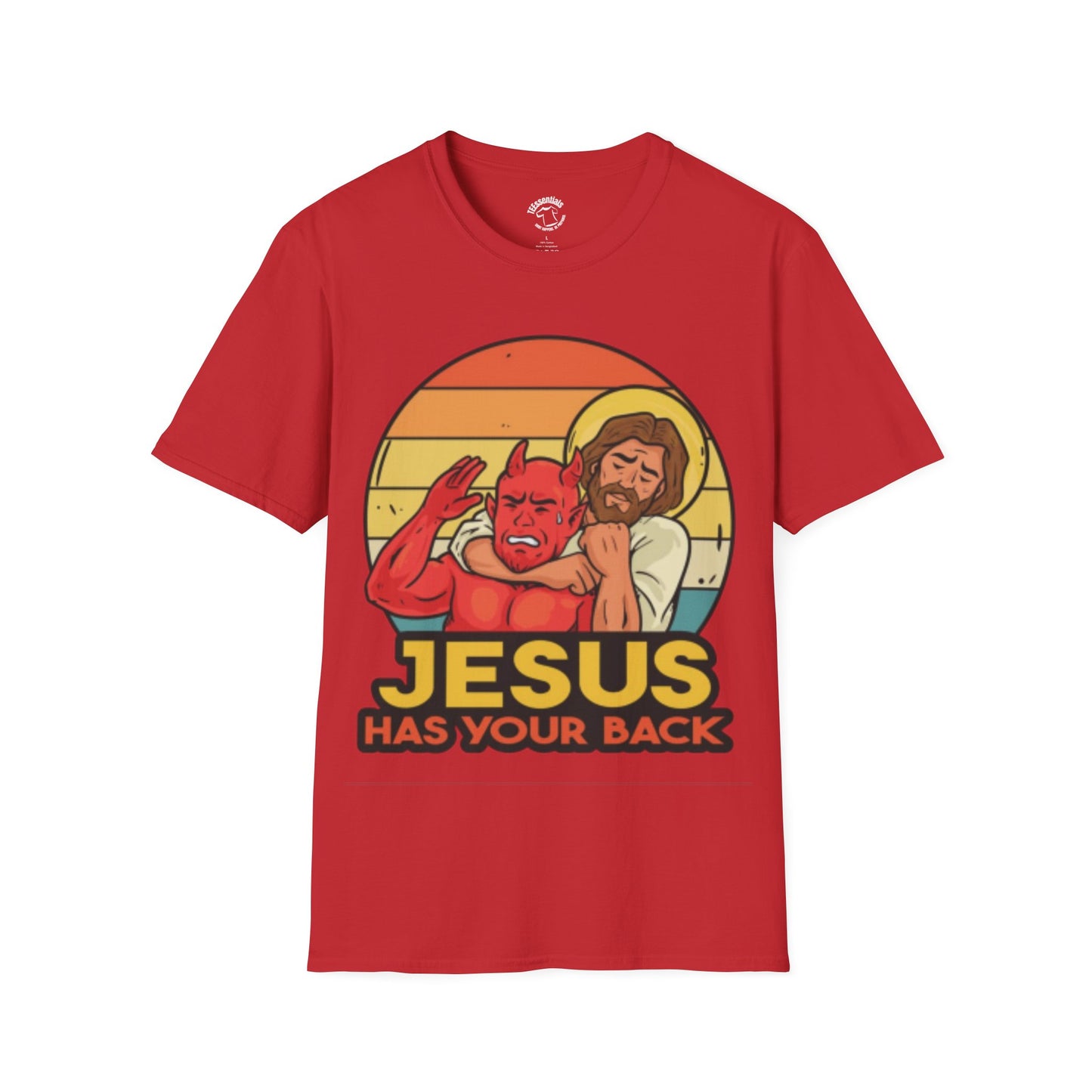 Jesus Has Your Back T-Shirt — Retro Christian Faith Tee