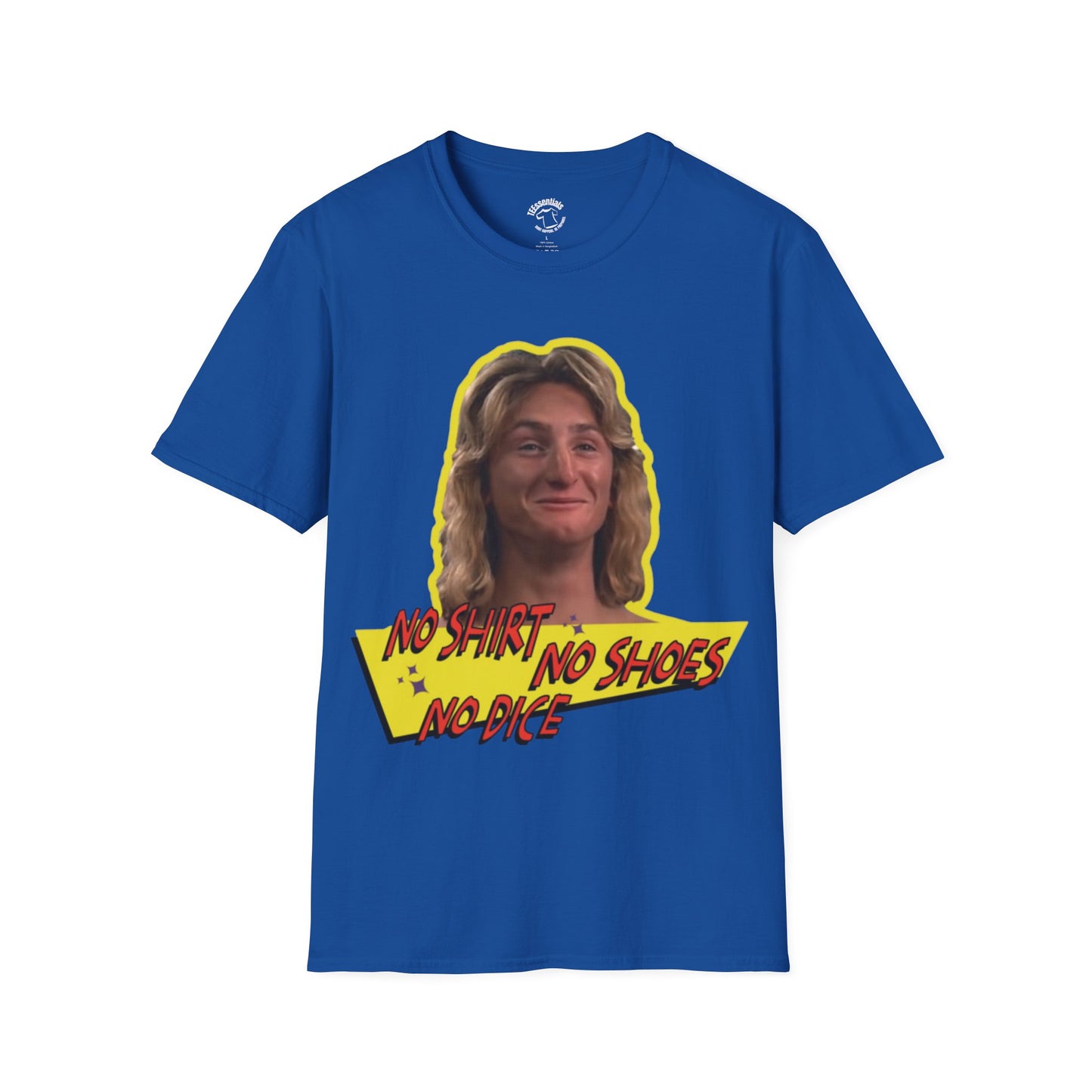 Graphic Fast Times T-Shirt — Retro 'No Shirt No Shoes No Dice' Tee