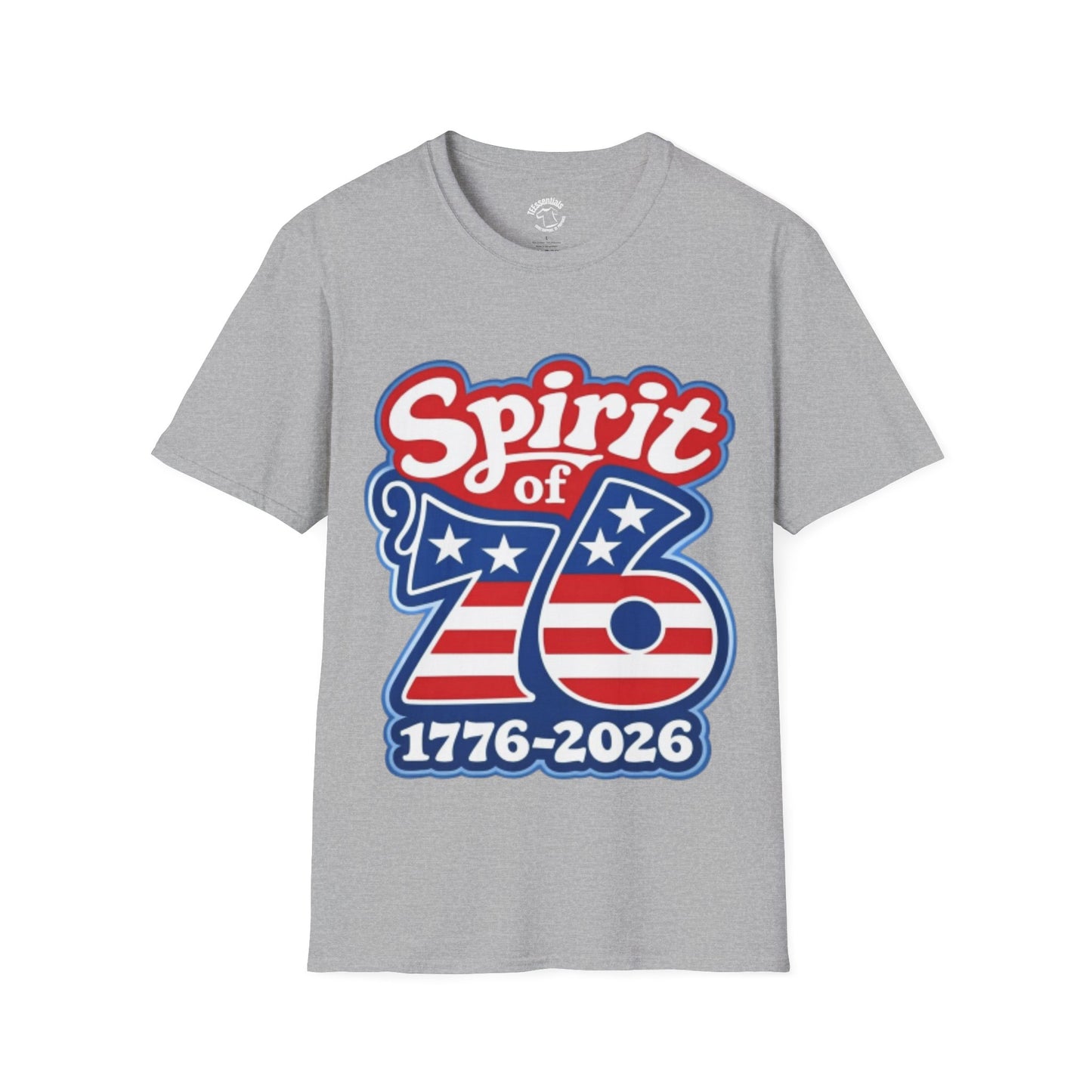 Spirit of '76 T-Shirt — 1776-2026 Retro Patriotic Fourth of July Tee
