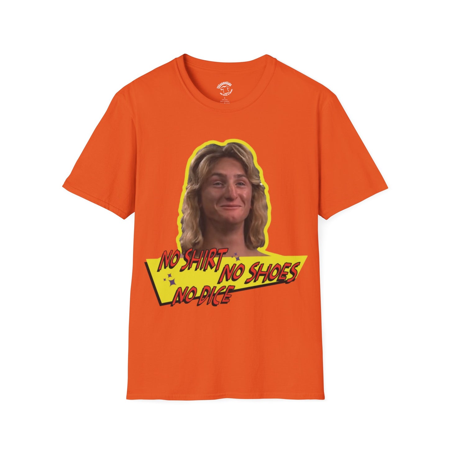 Graphic Fast Times T-Shirt — Retro 'No Shirt No Shoes No Dice' Tee