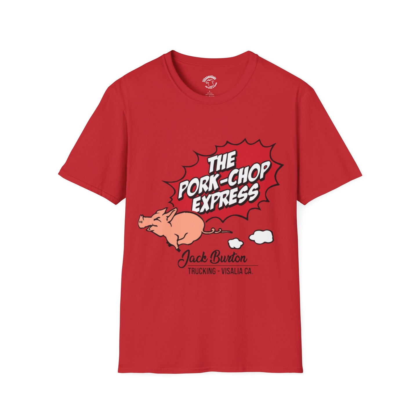 Pork-Chop Express T-Shirt — Retro Trucking Pig Graphic Tee
