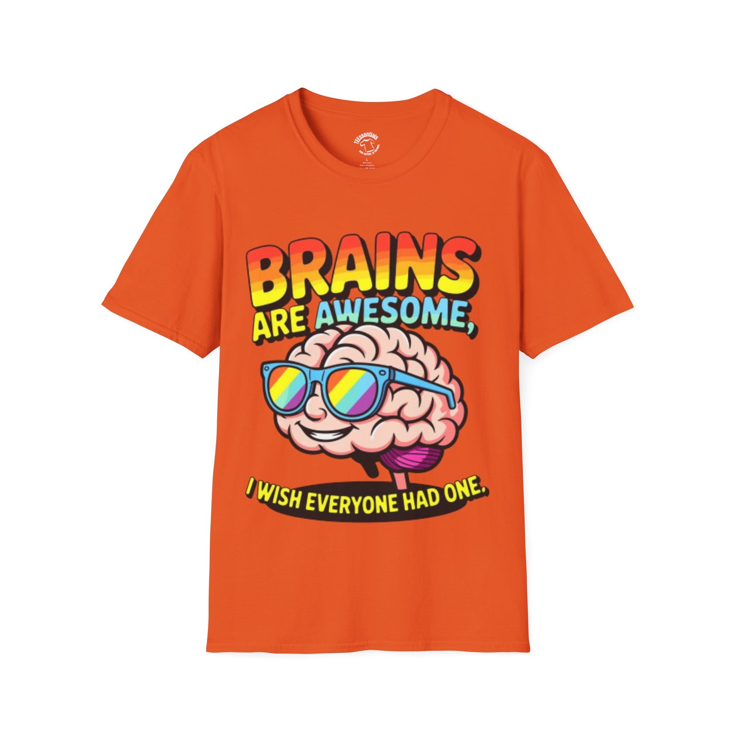 Brains Are Awesome T-Shirt — Funny Retro Brain Graphic Tee