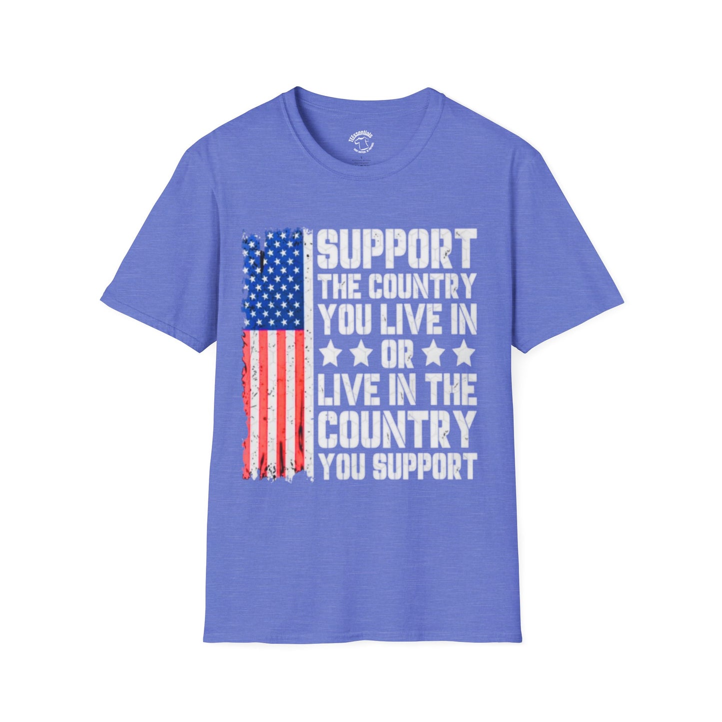 Support the Country T-Shirt — American Flag Patriotic Tee