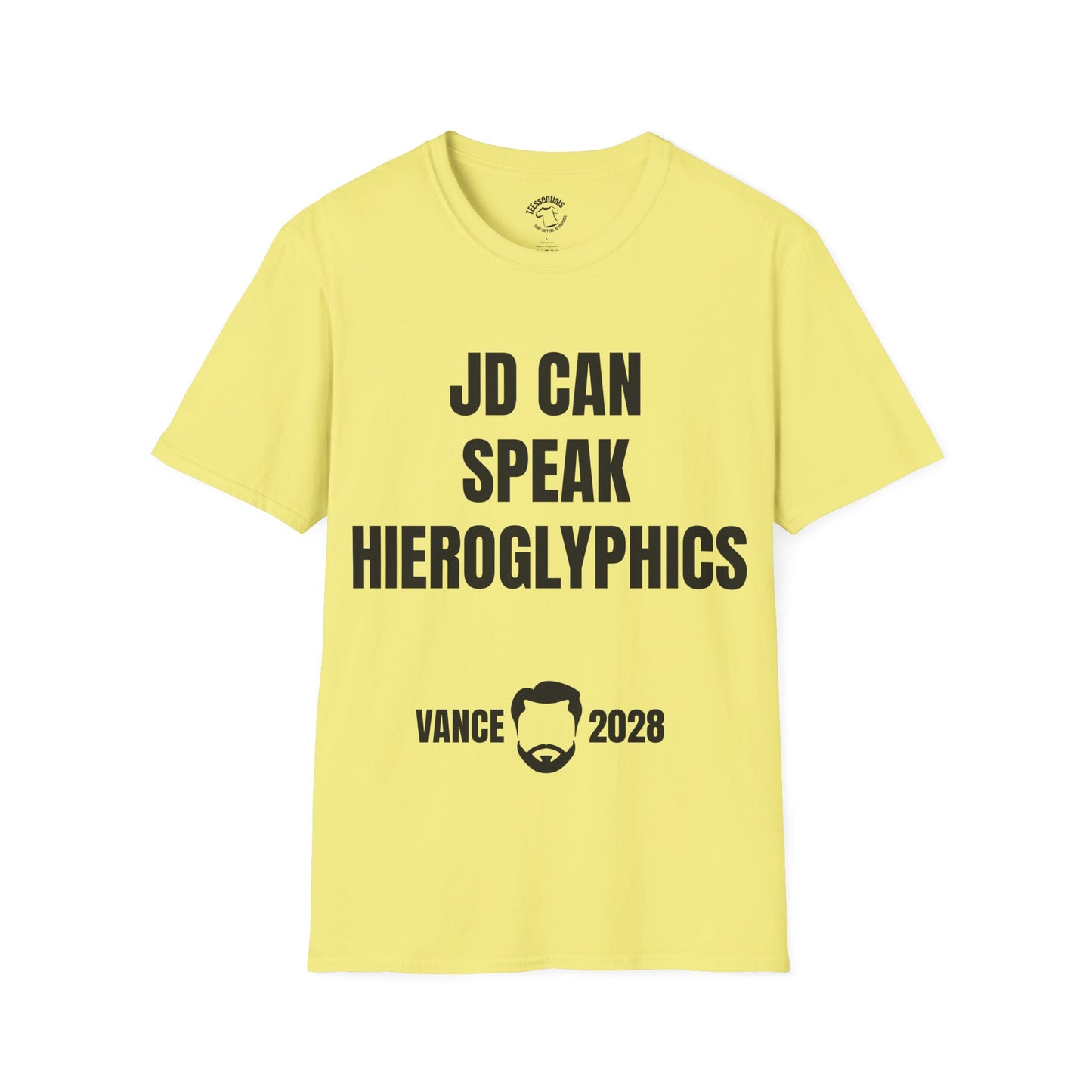 T-Shirt — 'JD Can Speak Hieroglyphics' Vance 2028