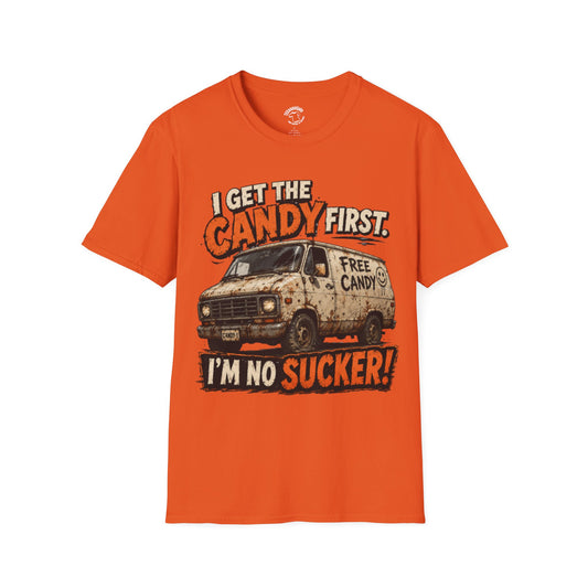 Candy T-Shirt — "I Get the Candy First, I’m No Sucker" Vintage Van Tee