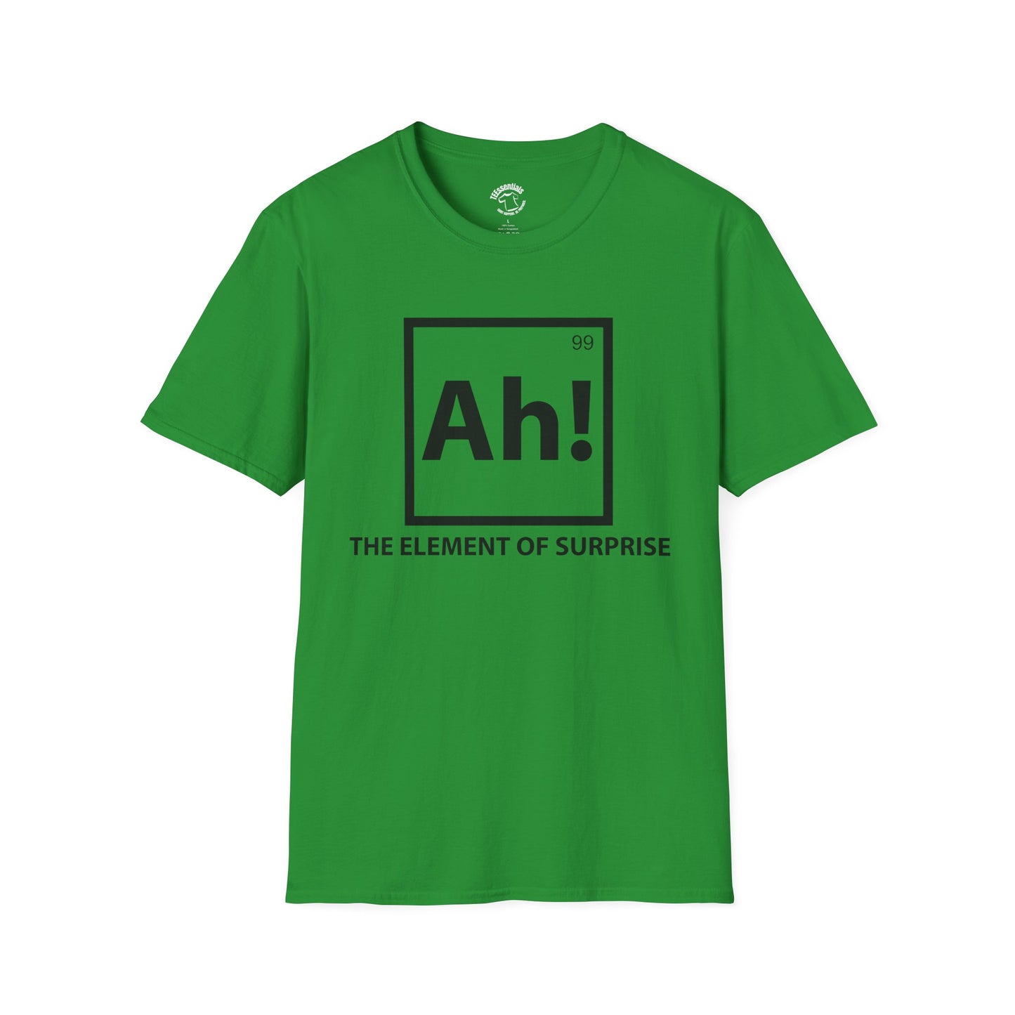 Element of Surprise T-Shirt — "Ah!" Chemistry Parody Tee