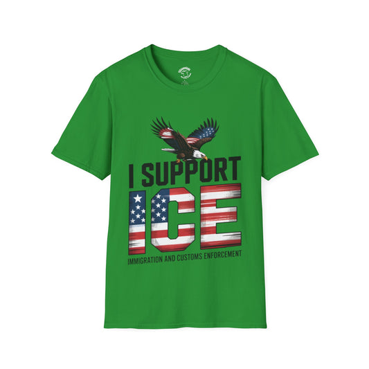 I Support ICE T-Shirt – Patriotic Immigration & Customs Enforcement Tee