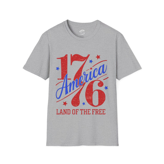 1776 America T-Shirt – "Land of the Free" Patriotic 4th of July Tee
