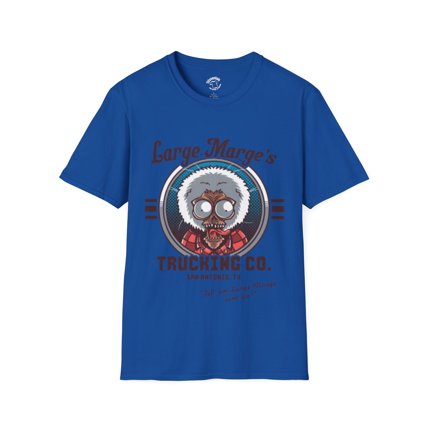 Large Marge's Trucking Co. T-Shirt — Retro Trucker Graphic Tee - Pee Wee