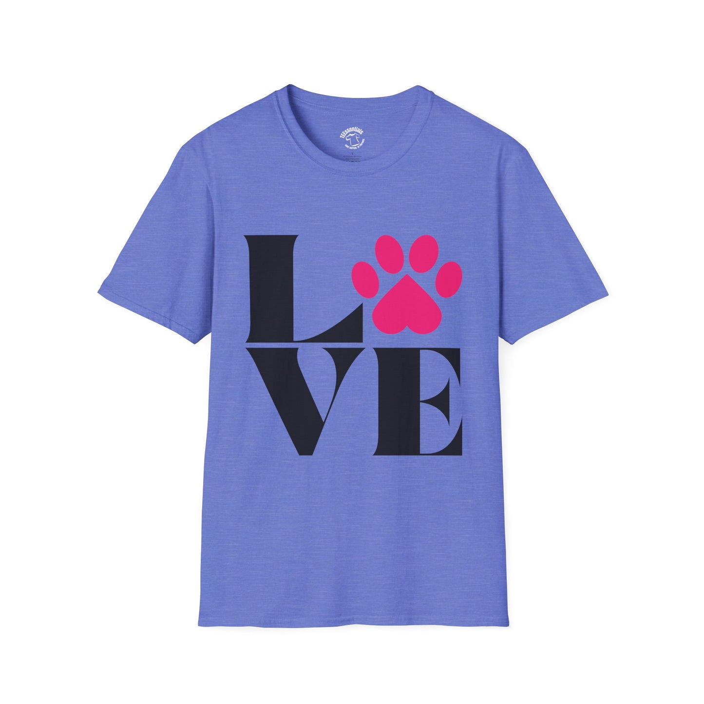 Love Paw T-Shirt — Pink Paw Print Pet Lover Tee