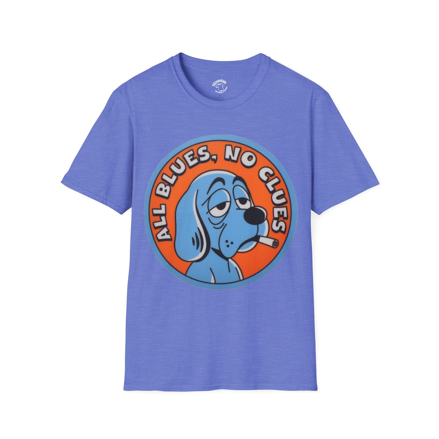 All Blues, No Clues T-Shirt — Retro Sad Puppy Graphic Tee