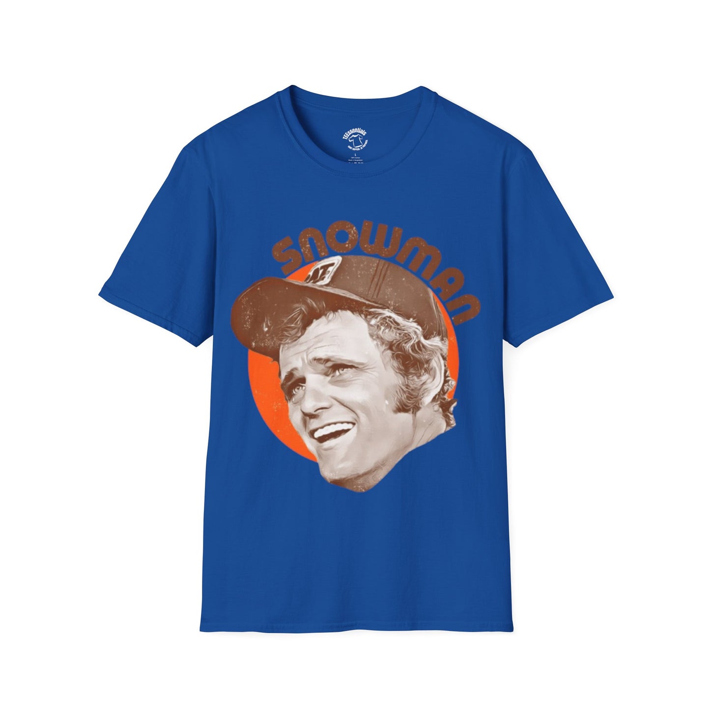 Snowman Retro Portrait T-Shirt — Vintage 70s Smokey Graphic Tee