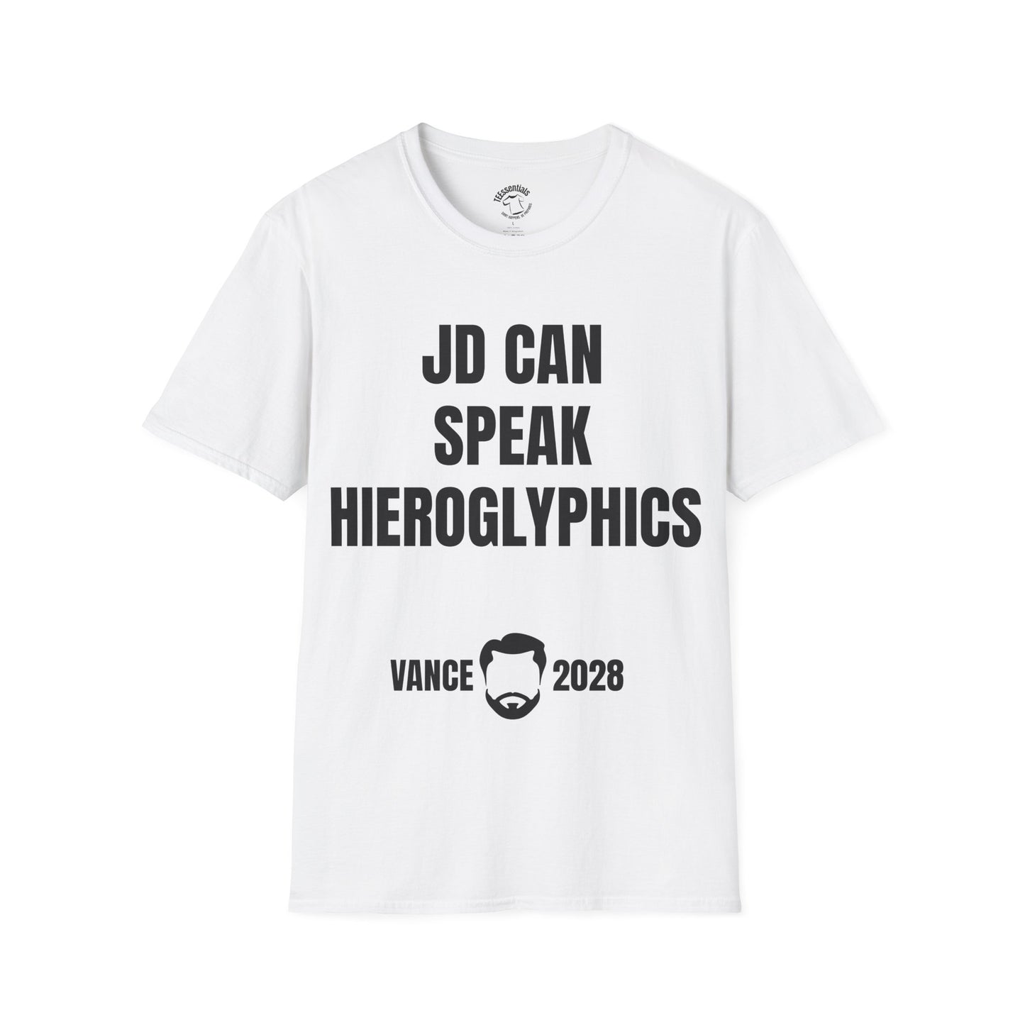 T-Shirt — 'JD Can Speak Hieroglyphics' Vance 2028