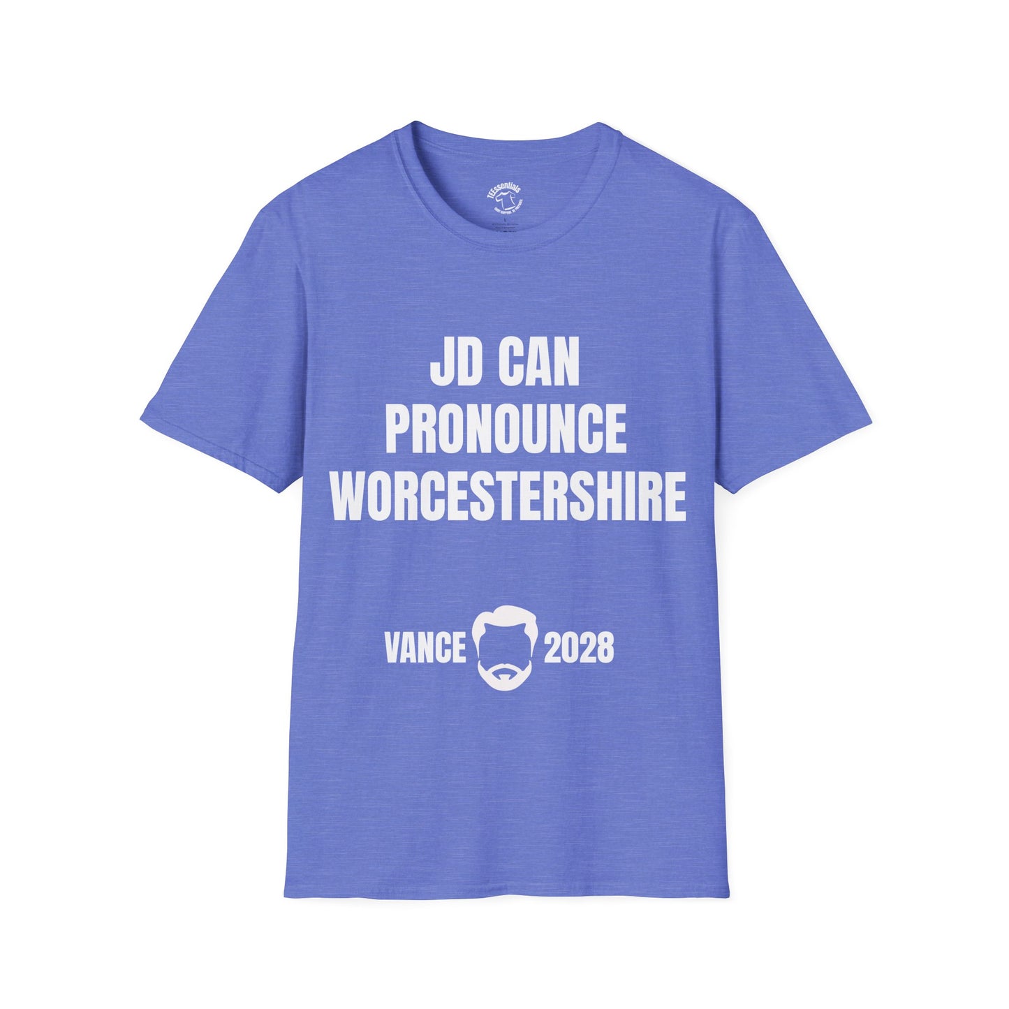 Funny Political T‑Shirt - "JD Can Pronounce Worcestershire" Vance 2028