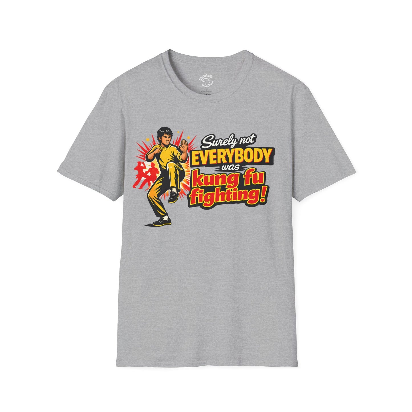 Kung Fu Fighting Retro Graphic T-Shirt — "Surely Not Everyone Was Kung Fu Fighting!"