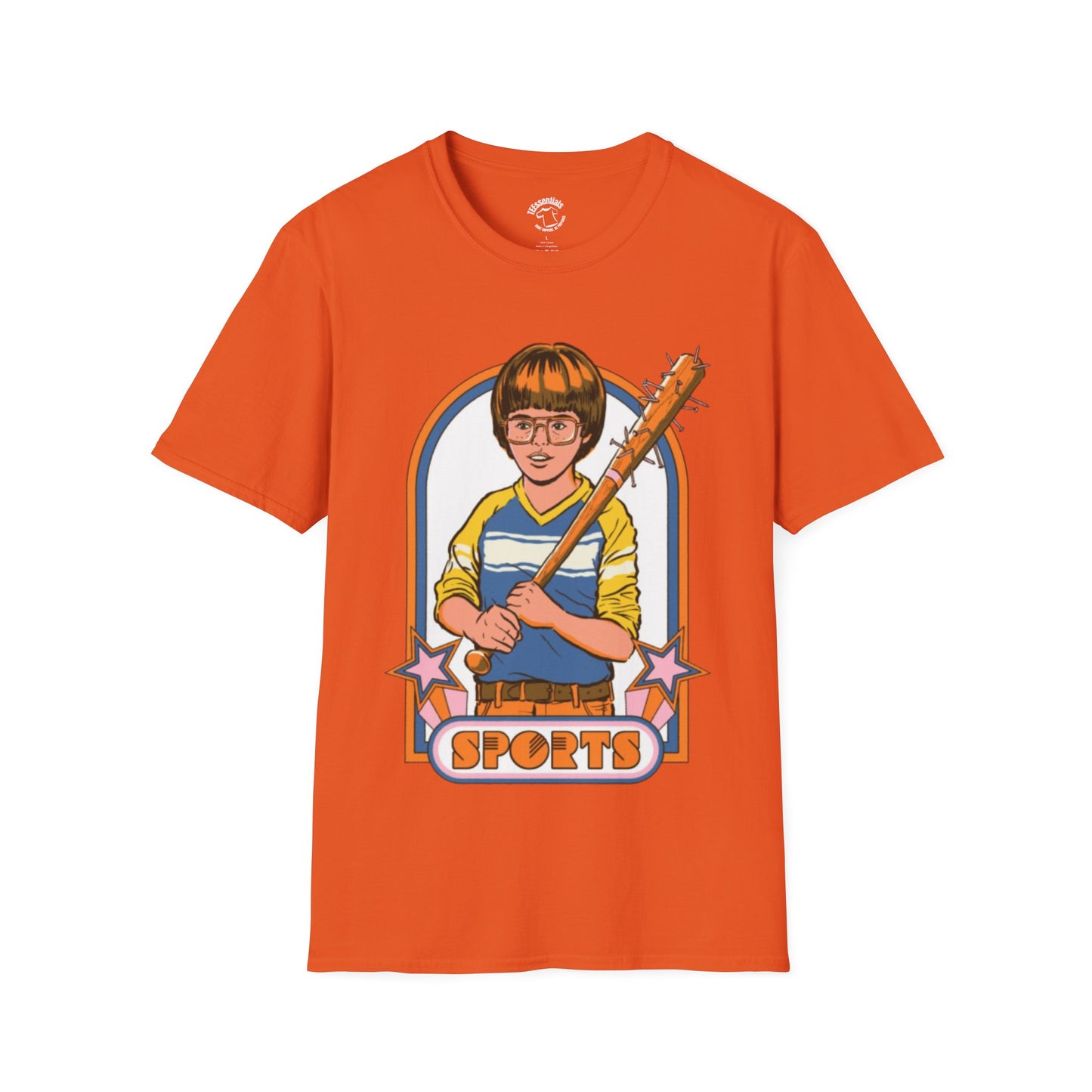 Retro 'Sports' Baseball Bat Kid Graphic T-Shirt