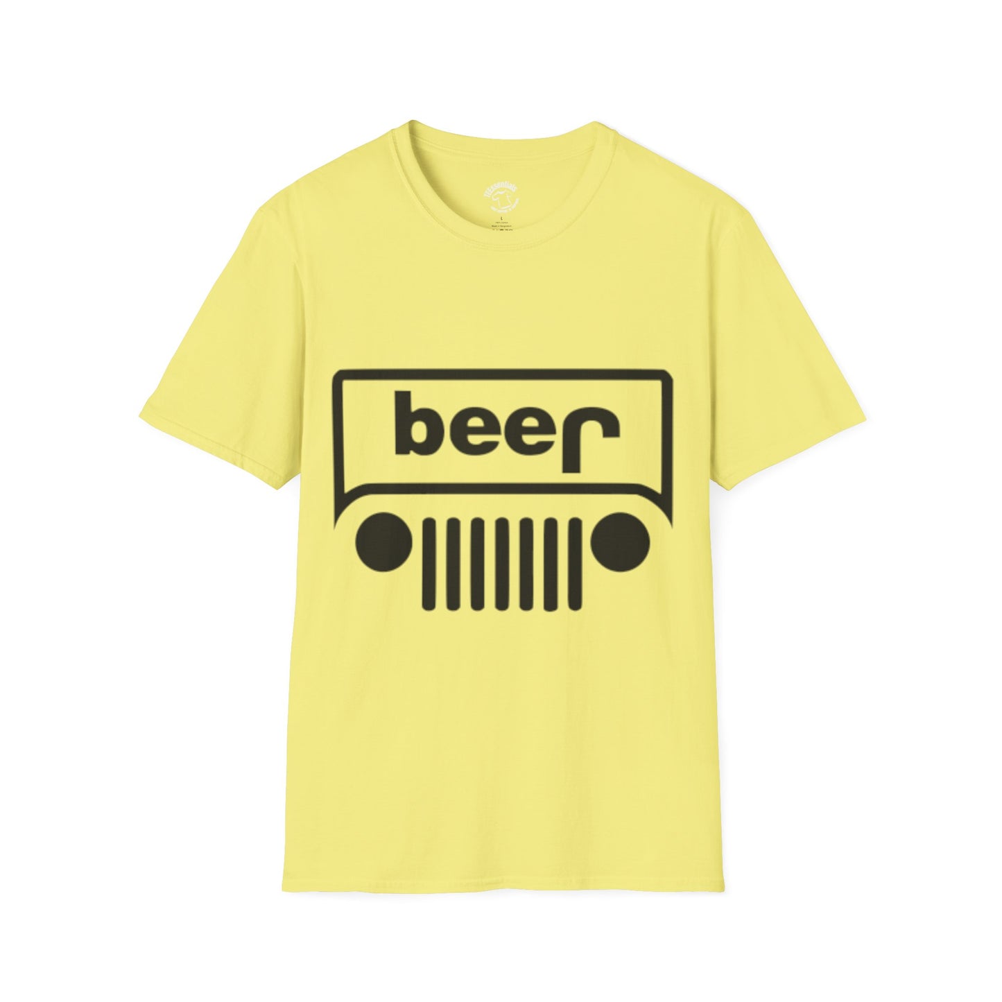 Beer Jeep T-Shirt — Funny Off-Road Beer Logo Tee