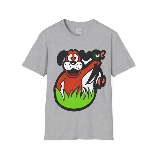 Dog & Duck Graphic T-Shirt — Duck Hunt Design