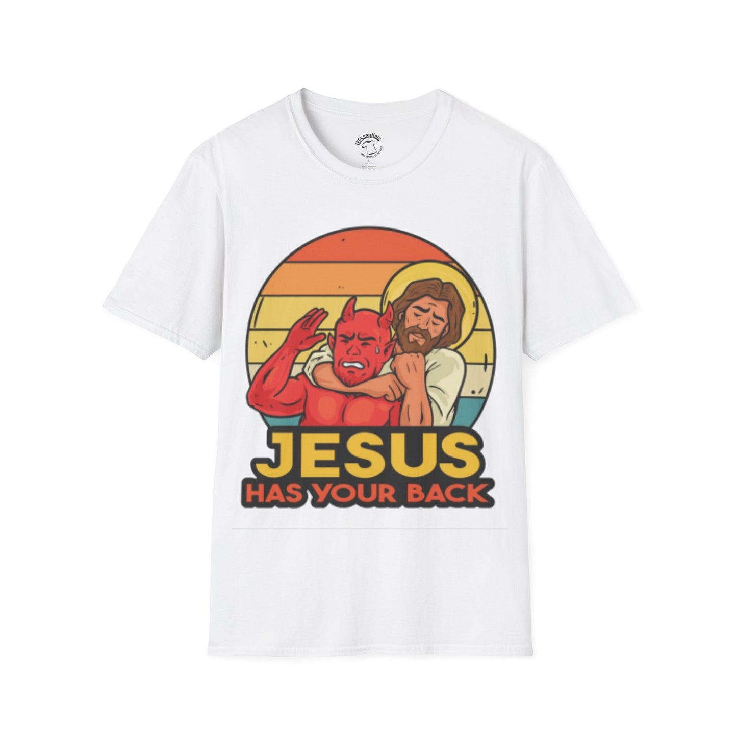 Jesus Has Your Back T-Shirt — Retro Christian Faith Tee