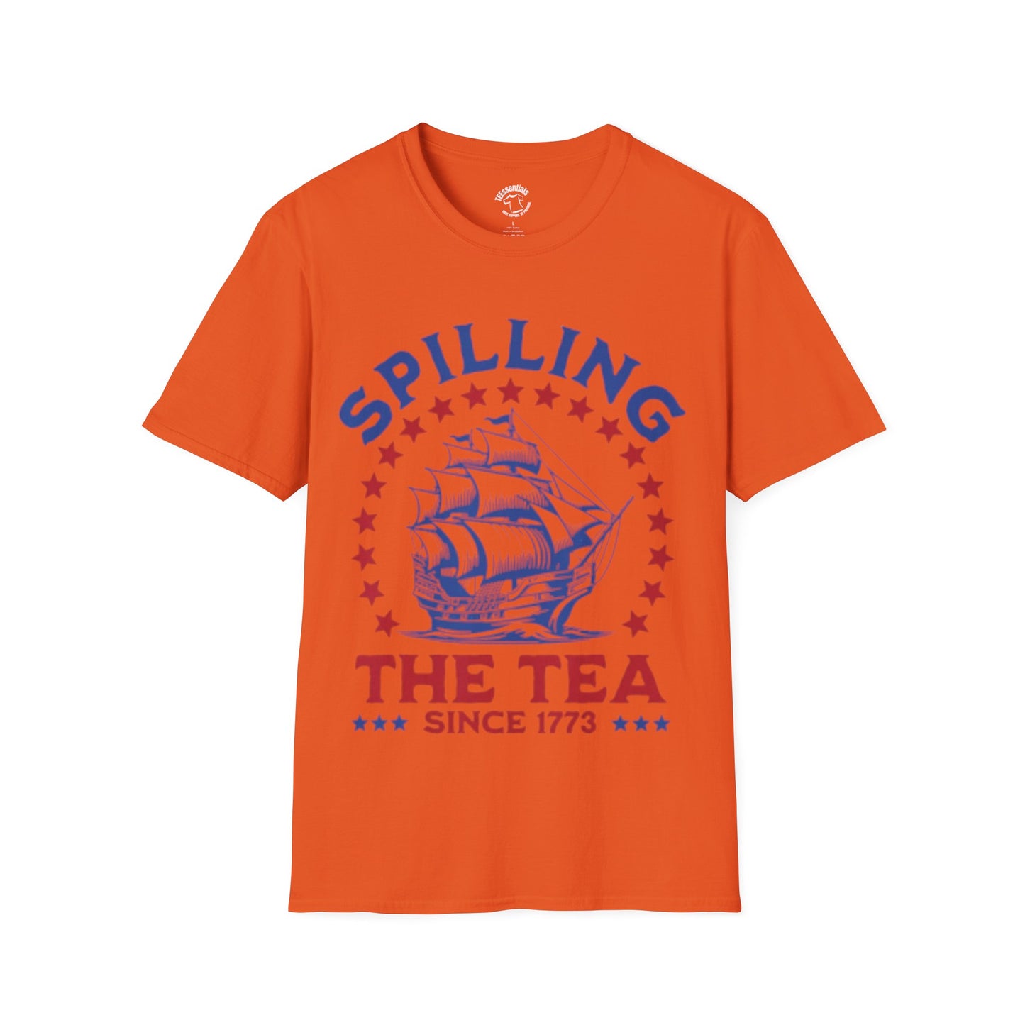T-Shirt — "Spilling The Tea Since 1773" Patriotic Boston Tea Party Ship Tee