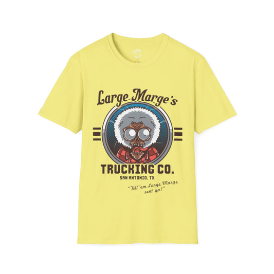 Large Marge's Trucking Co. T-Shirt — Retro Trucker Graphic Tee - Pee Wee