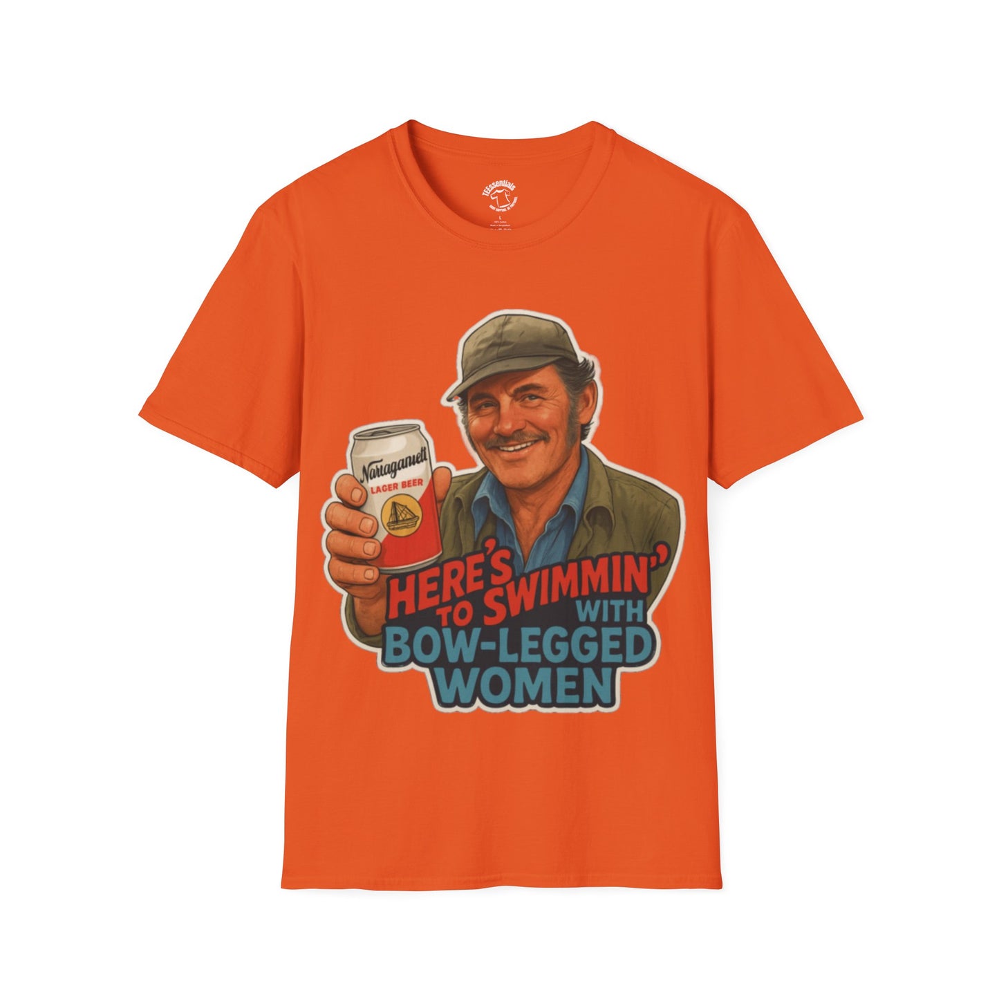 T-Shirt — Retro 'Here's to Swimmin' with Bow-Legged Women' Vintage Jaws