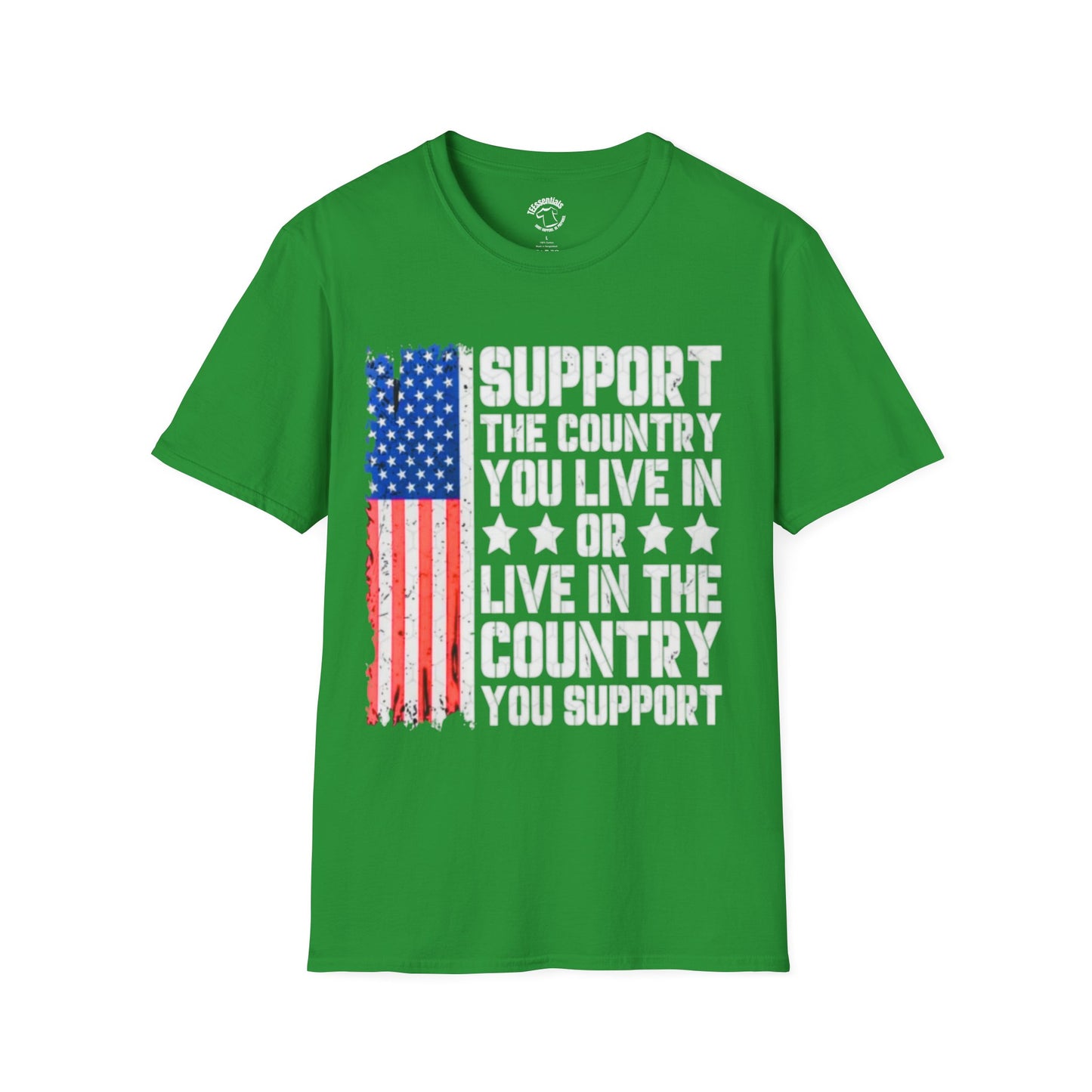 Support the Country T-Shirt — American Flag Patriotic Tee