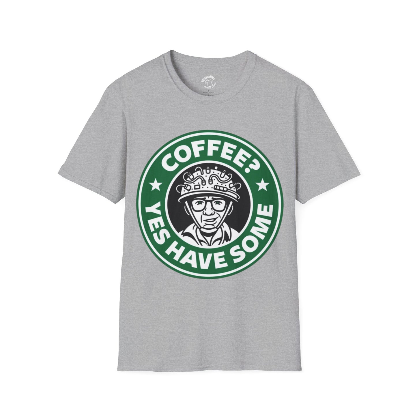 Coffee Yes Have Some T-Shirt — Funny Coffee Ghostbuster Logo Tee