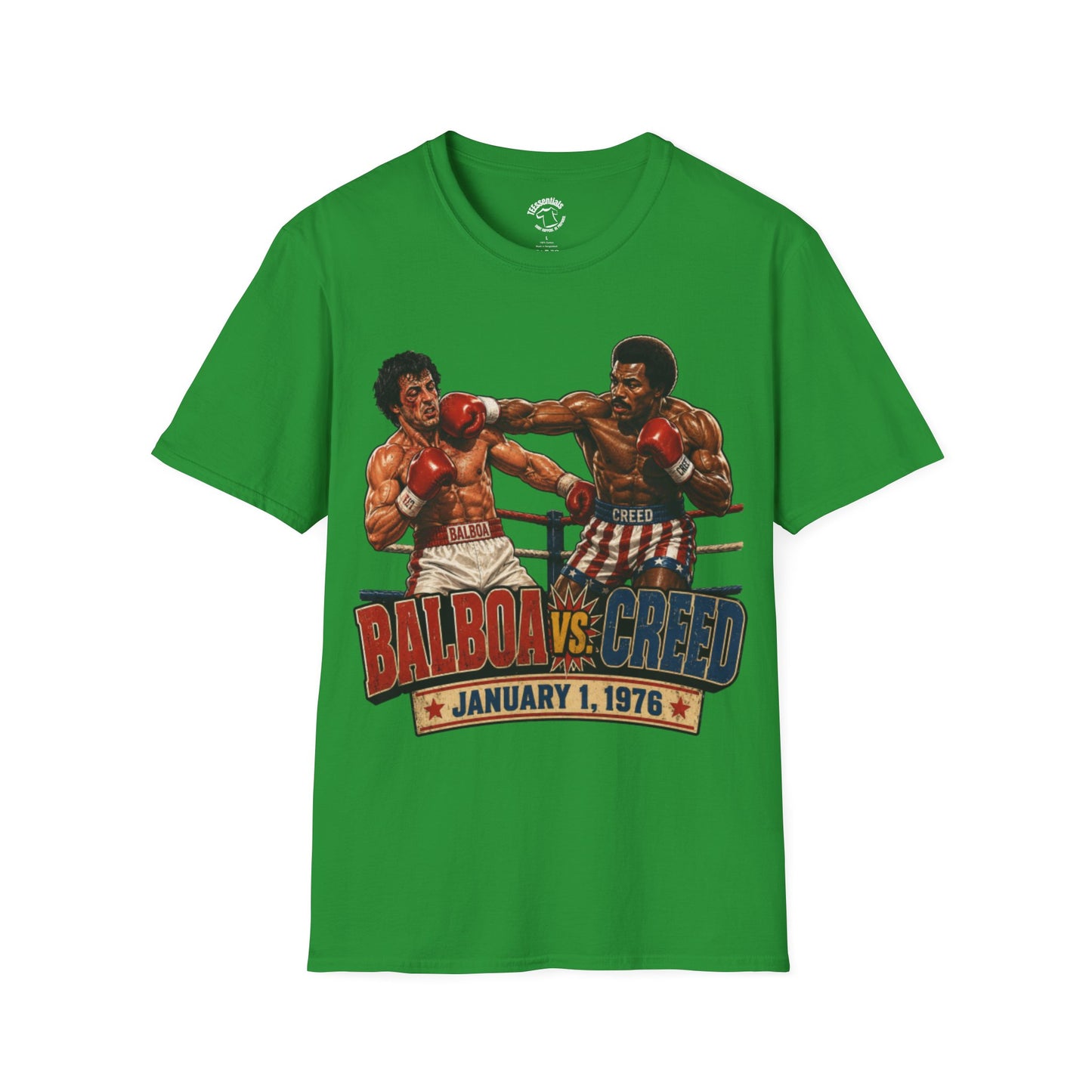 Boxing Match T-Shirt — "Balboa vs. Creed" Vintage Fight Poster Tee
