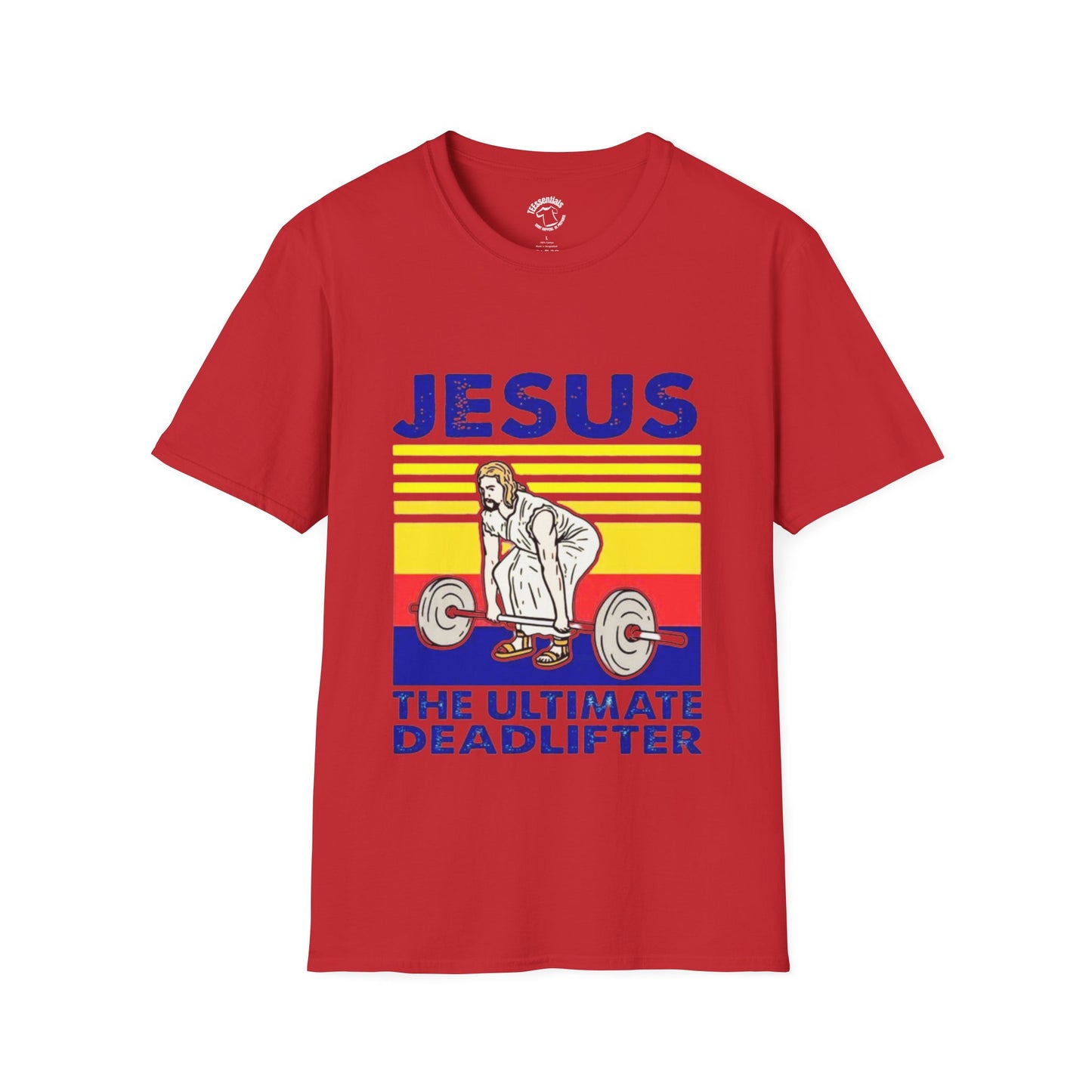 Jesus The Ultimate Deadlifter Tee — Christian Fitness Graphic T-Shirt