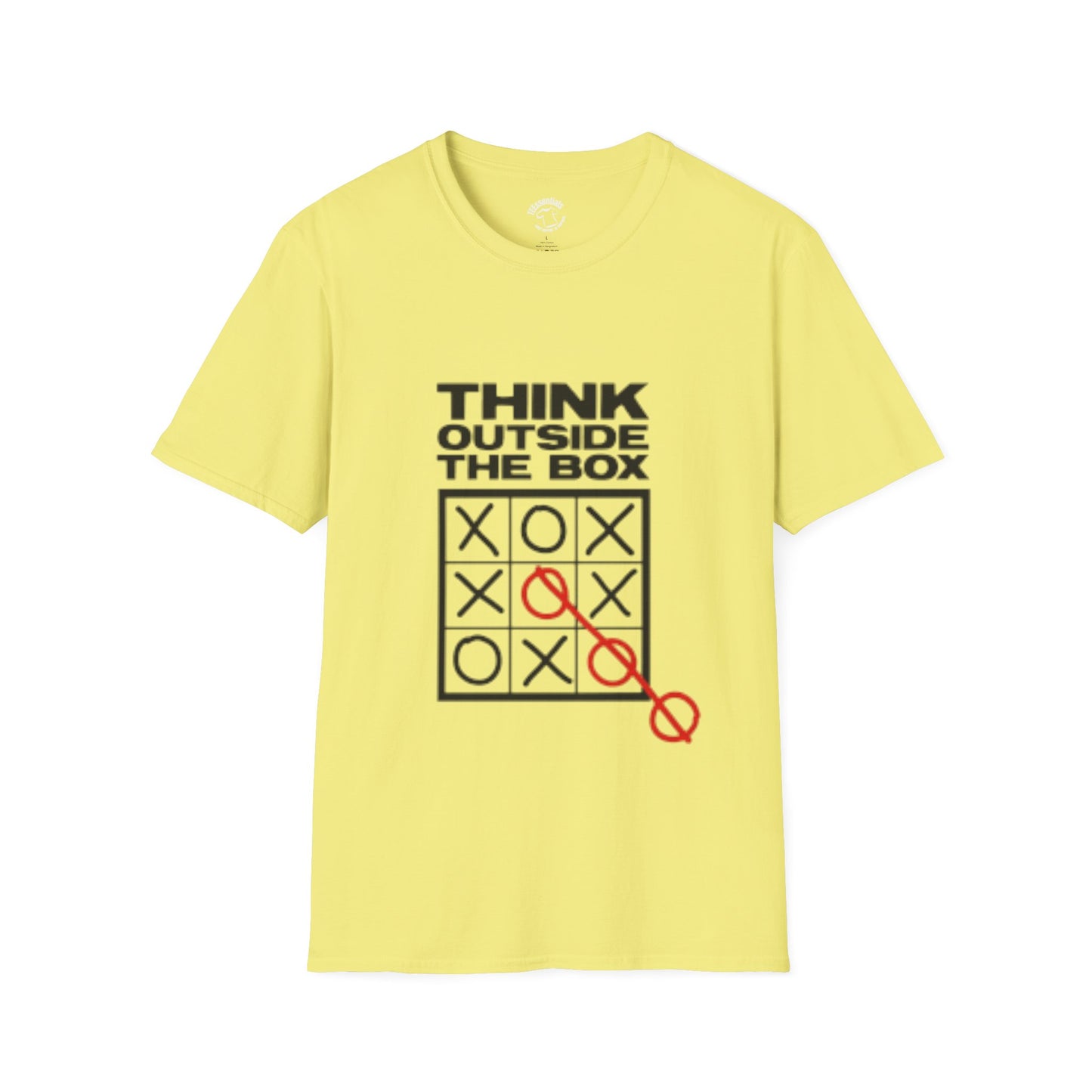 Think Outside the Box T-Shirt — Tic-Tac-Toe Creative Humor Tee