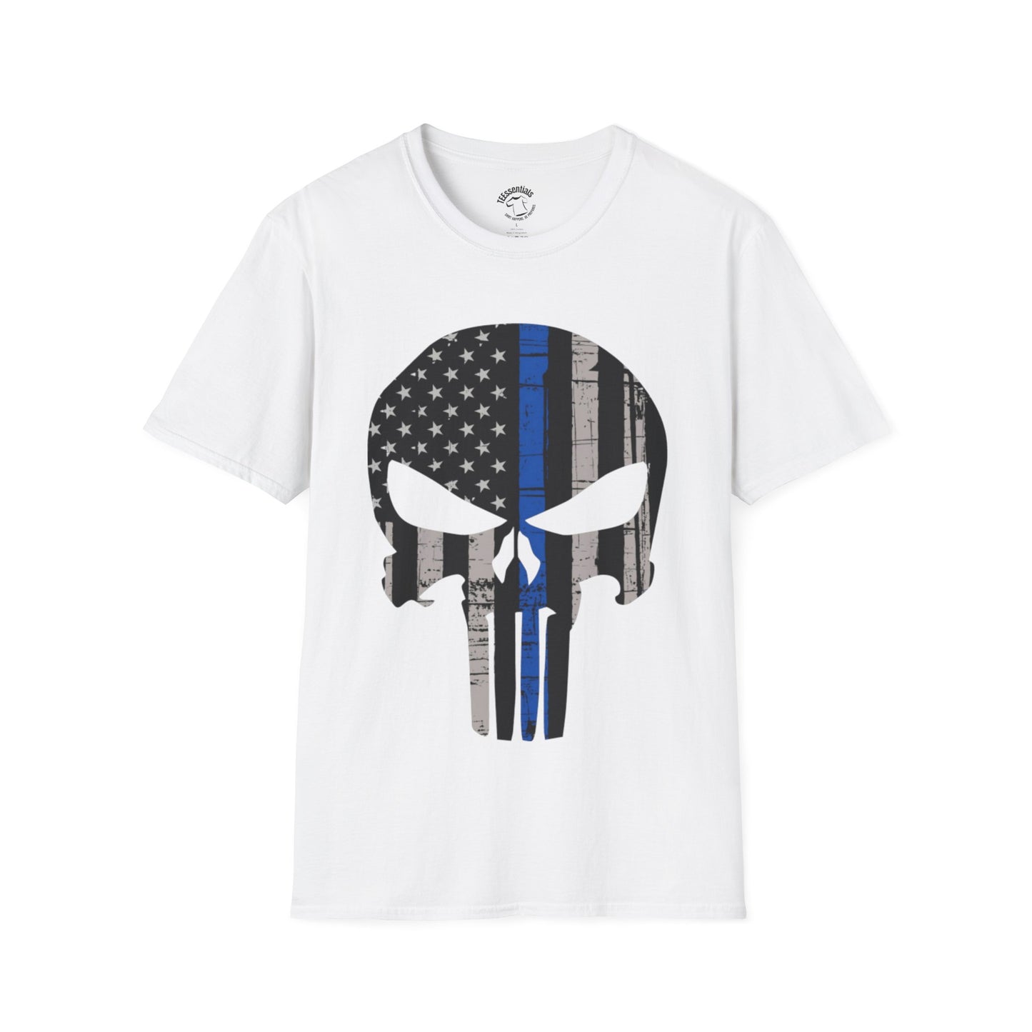 Punisher Skull Thin Blue Line T-Shirt