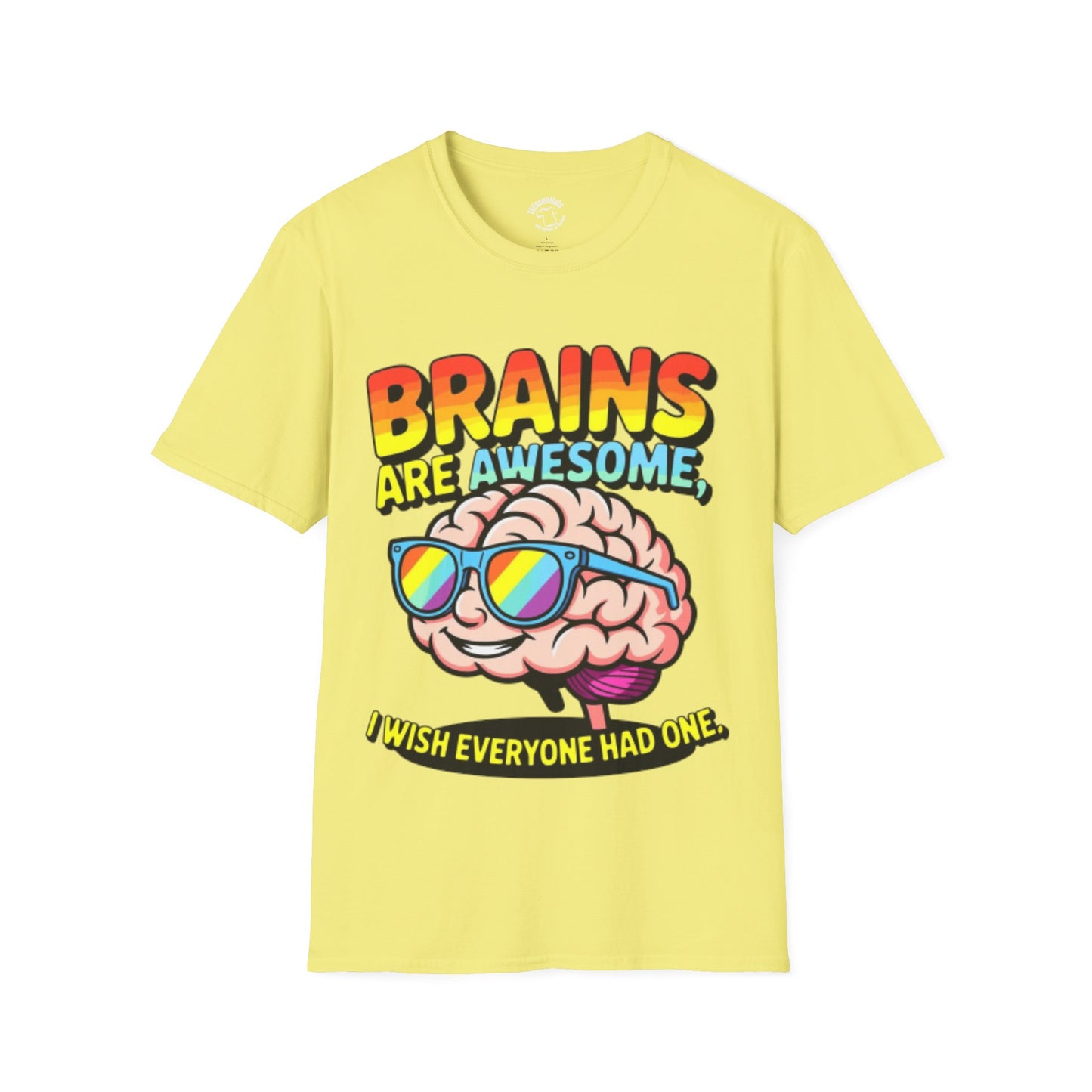 Brains Are Awesome T-Shirt — Funny Retro Brain Graphic Tee