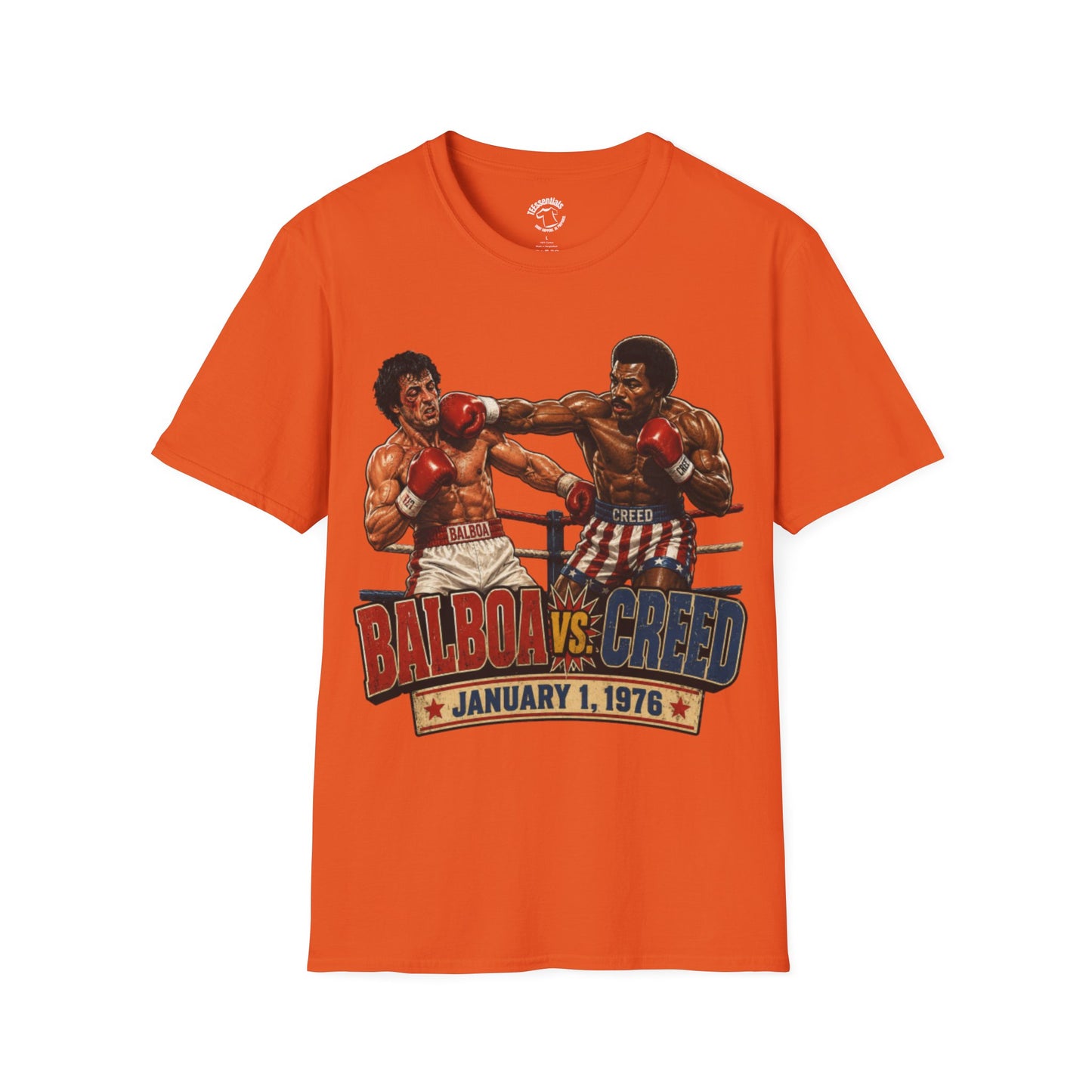 Boxing Match T-Shirt — "Balboa vs. Creed" Vintage Fight Poster Tee