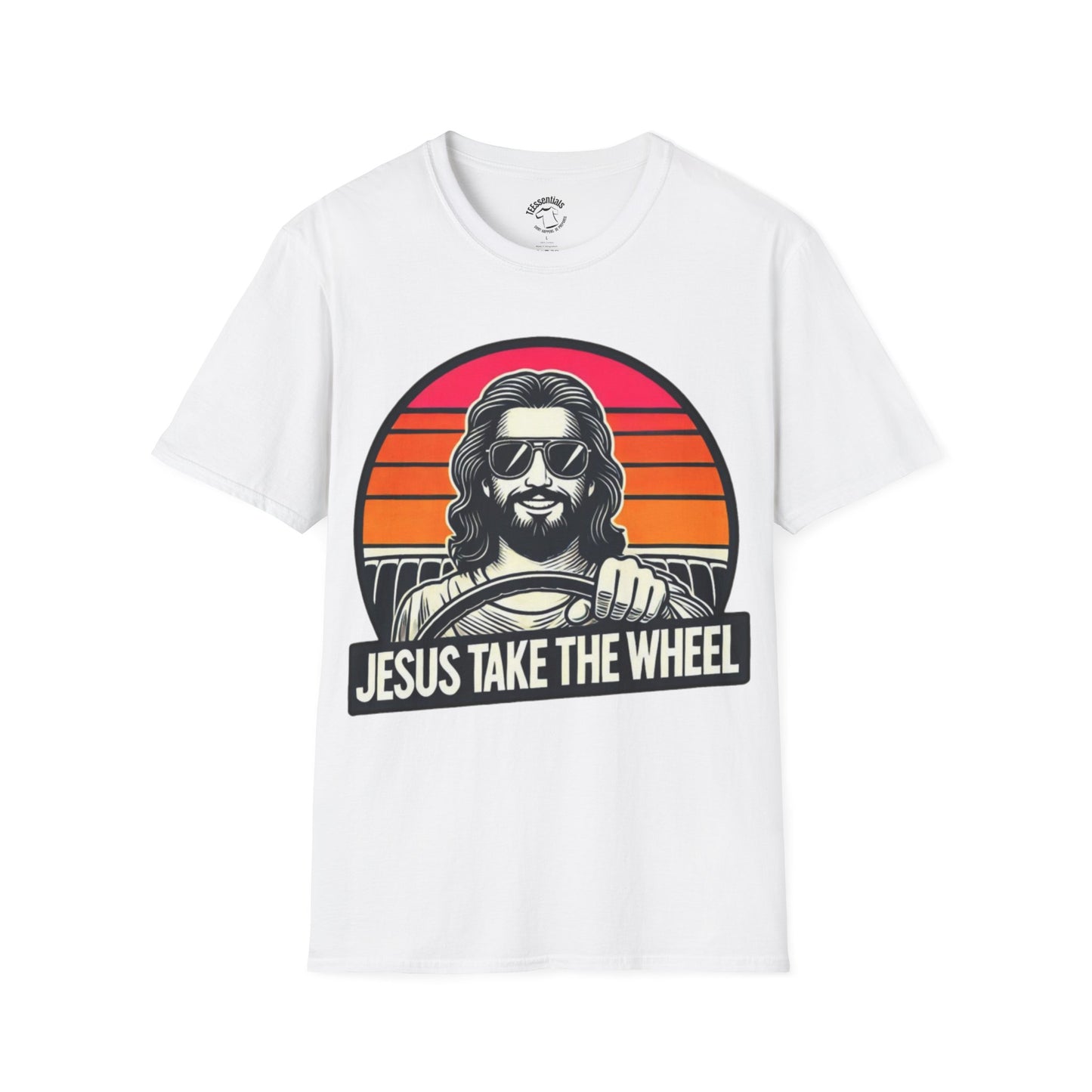 Jesus Take the Wheel T-Shirt – Retro Sunset Christian Graphic Tee