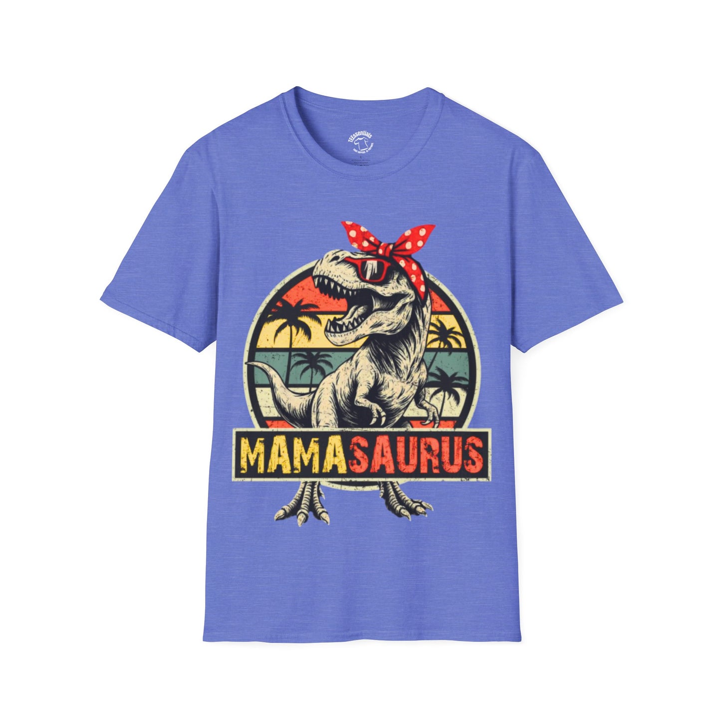 Mamasaurus T-Shirt – Retro Dino Mom Graphic Tee