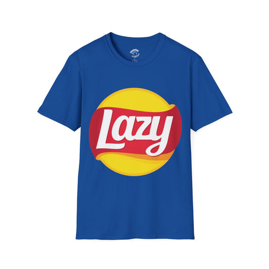 Lazy Vintage Logo T-Shirt — Retro Casual Graphic Tee