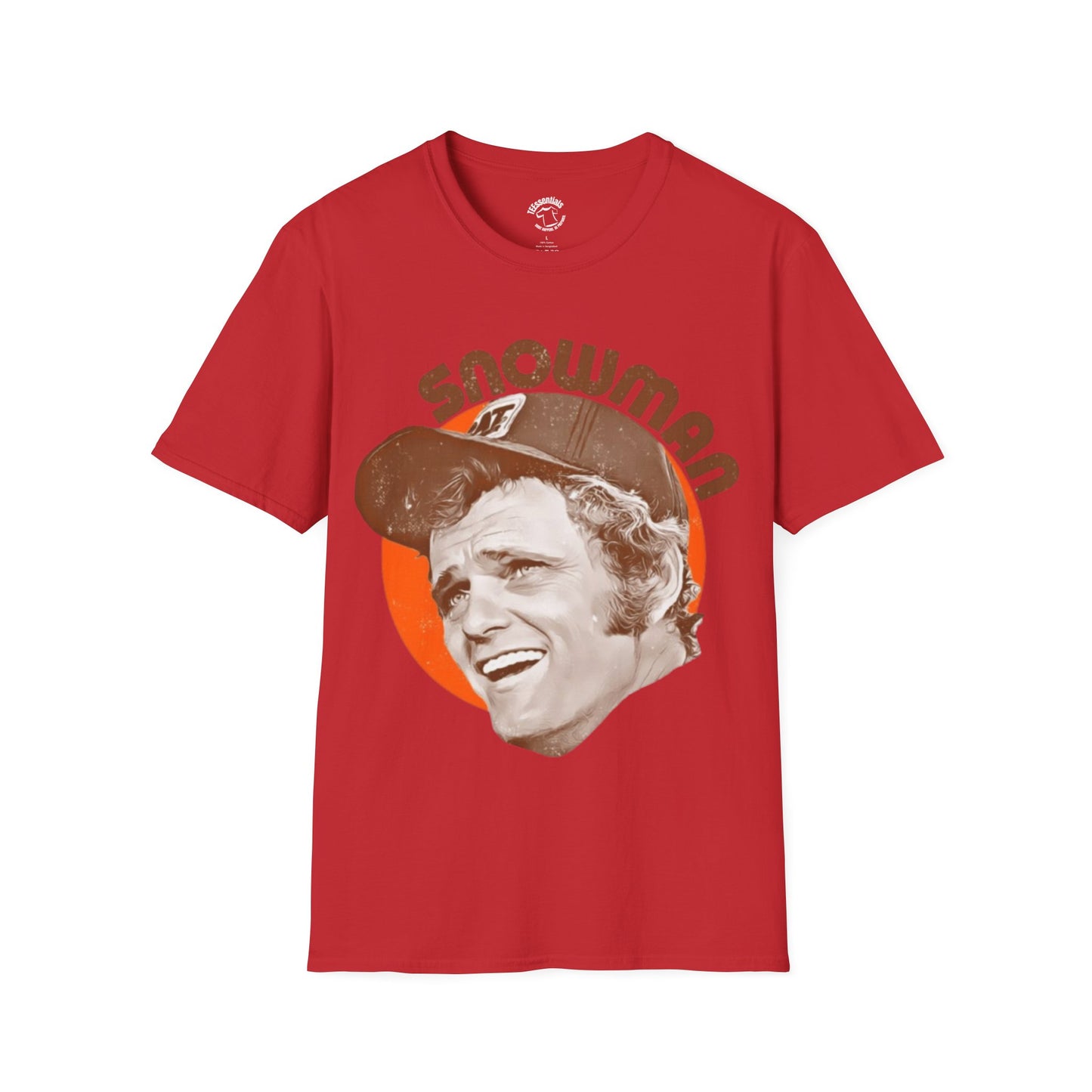 Snowman Retro Portrait T-Shirt — Vintage 70s Smokey Graphic Tee
